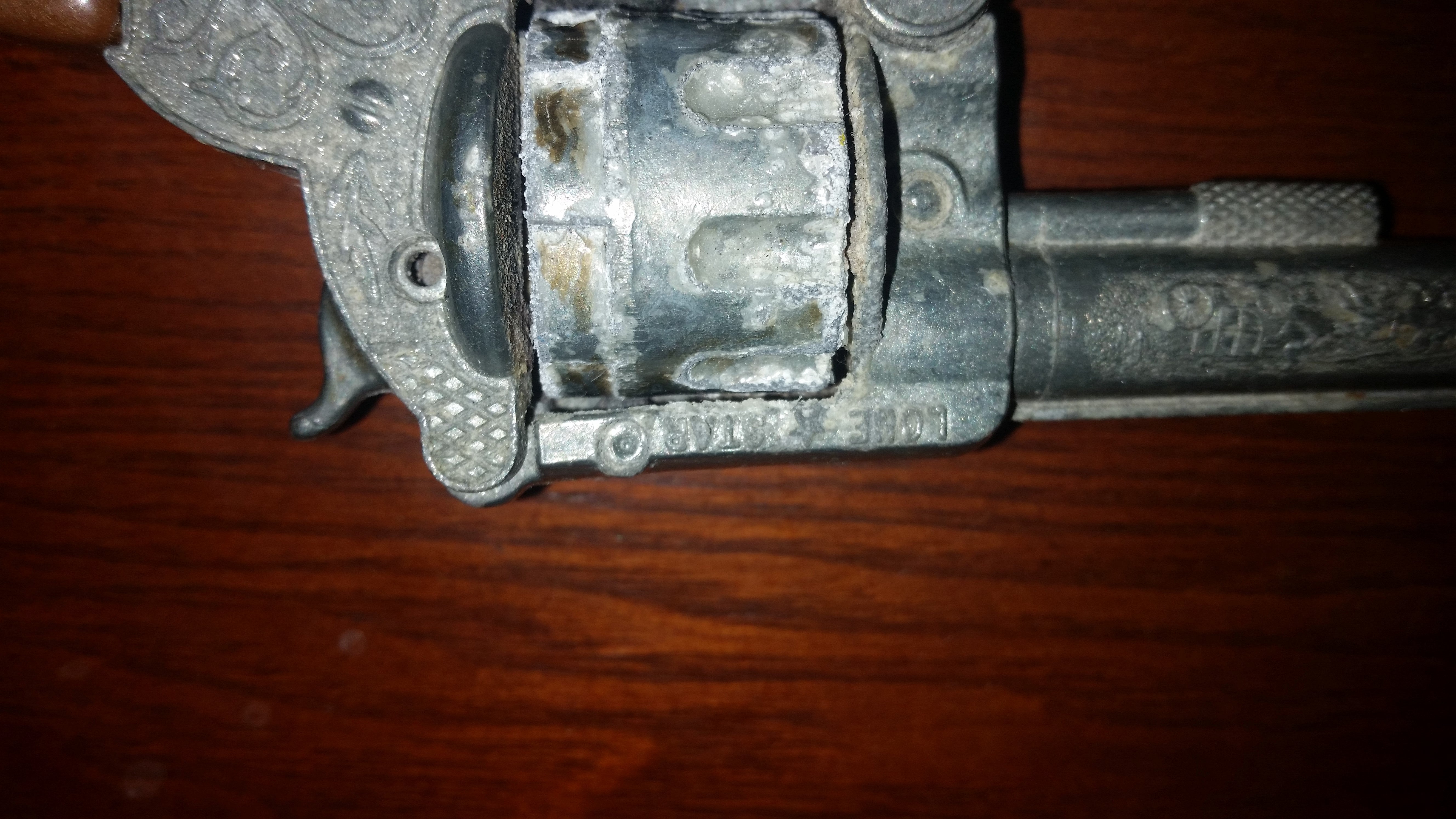 Vintage Lone Star Rapido 8 Diecast Cap Gun Revolver Toy 4