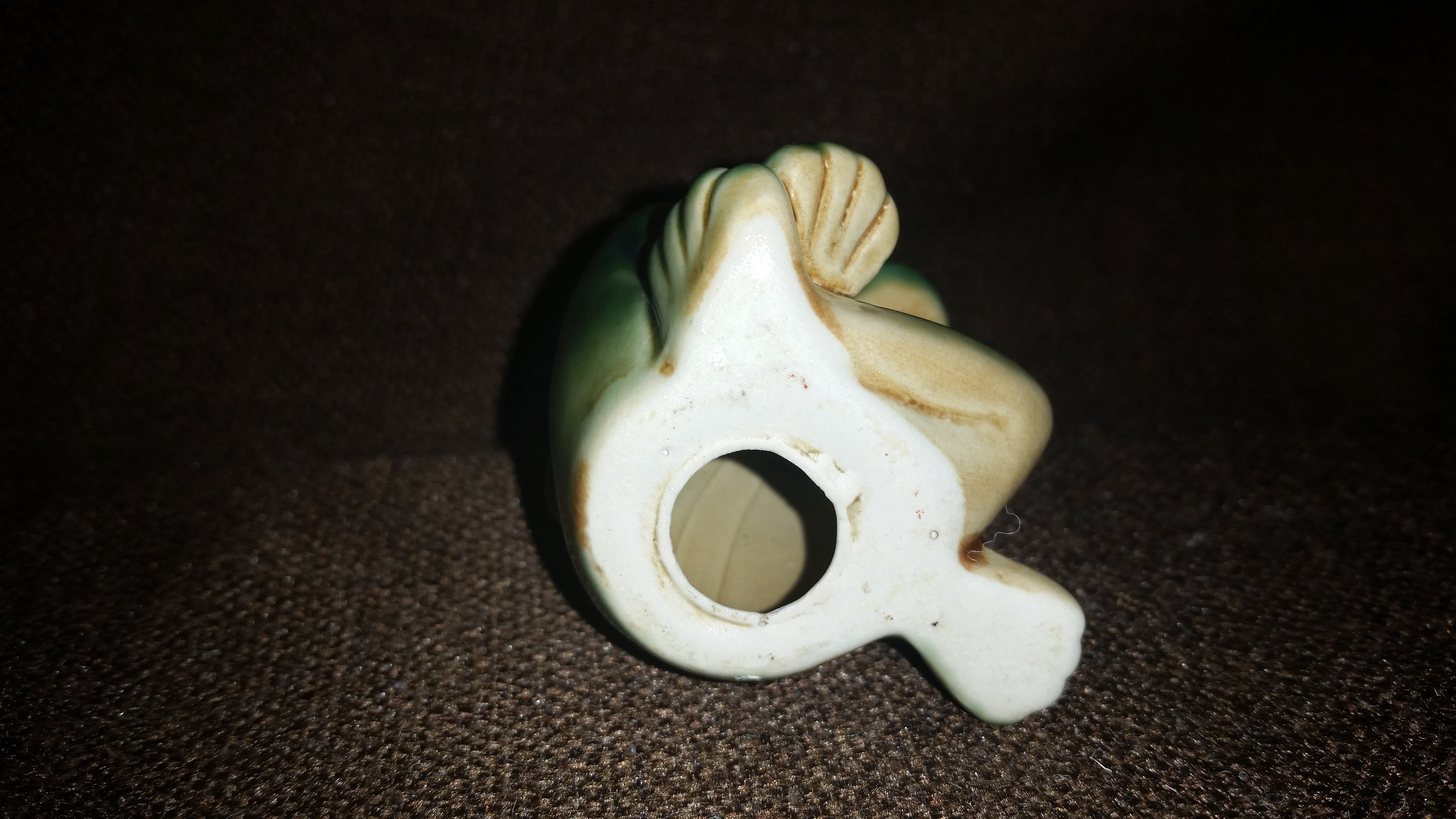 Small Decorative Sitting Relaxing Frog Ornament Ceramic 6