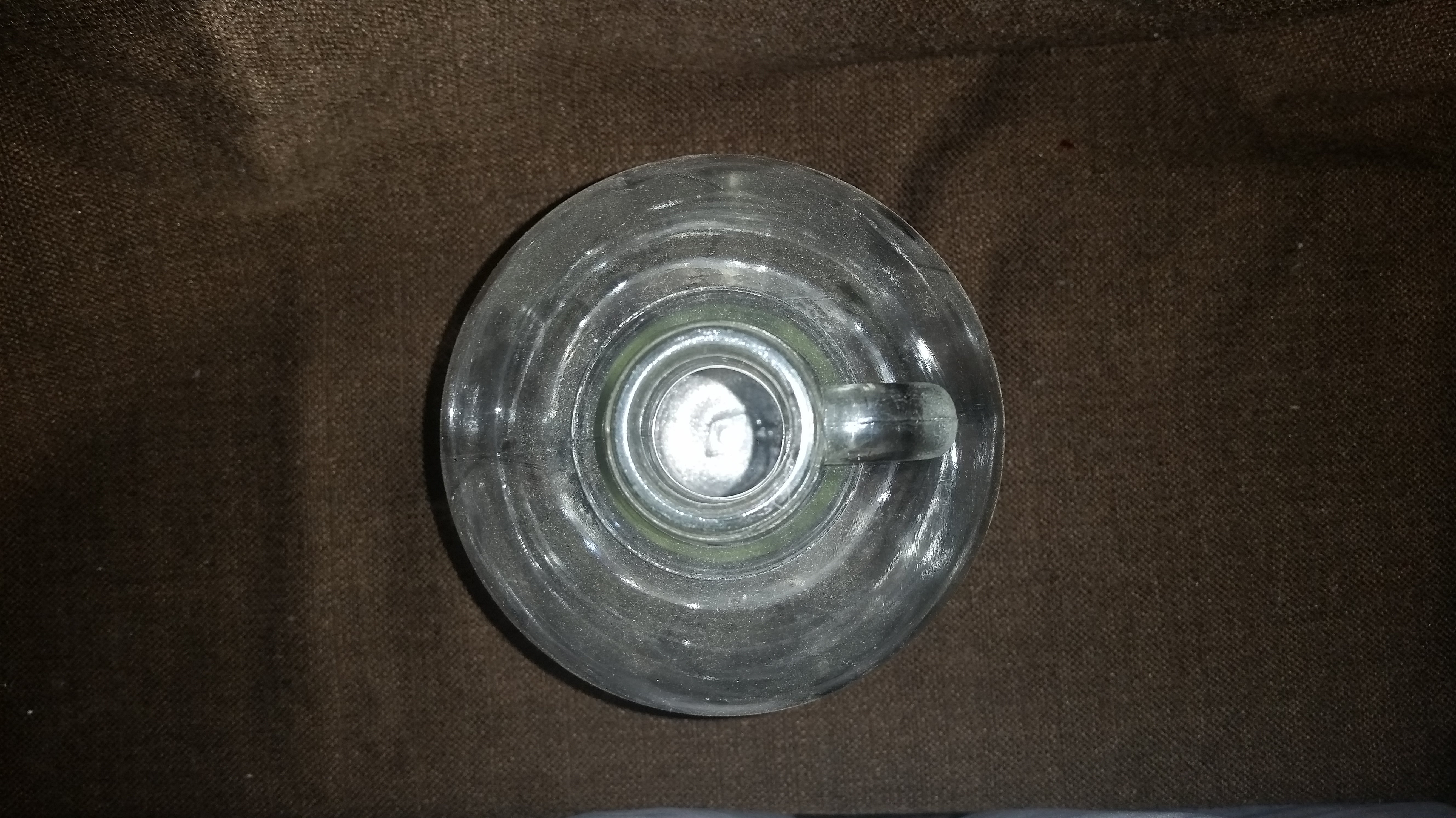 Vintage Clear Glass Wine Moonshine Jug Bottle #9694 5