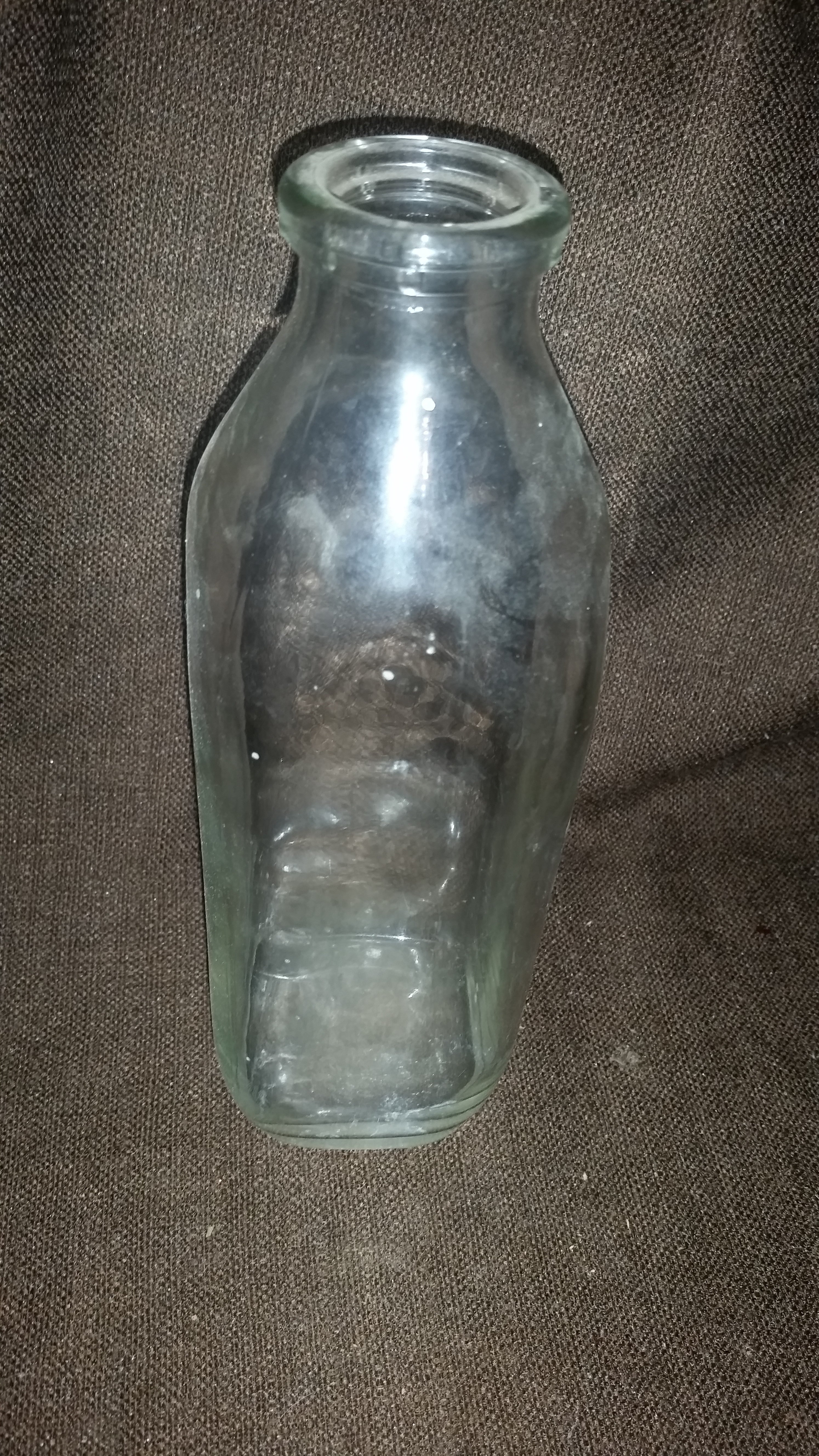 Vintage Glass Milk Bottle