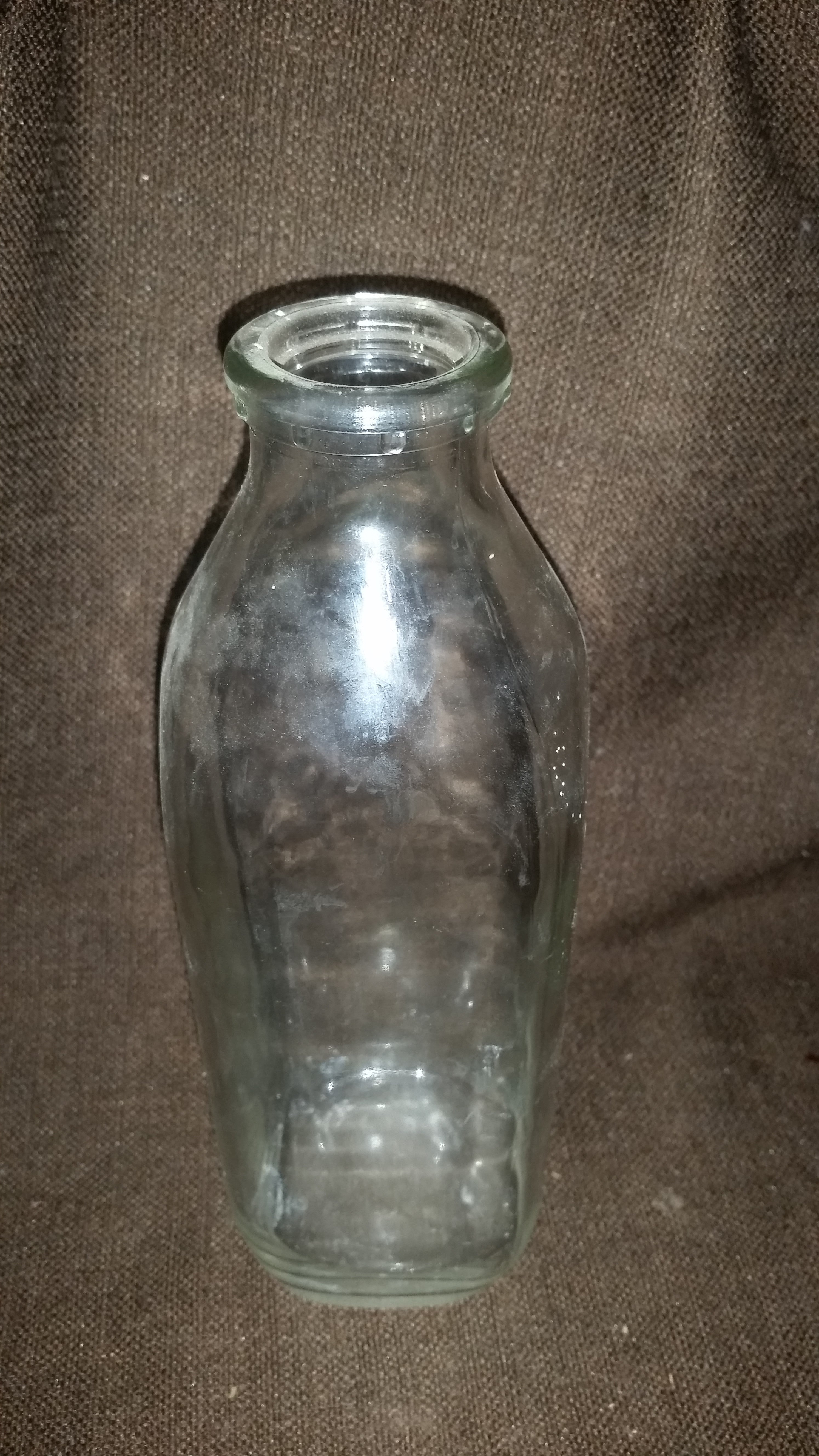 Vintage Glass Milk Bottle 2