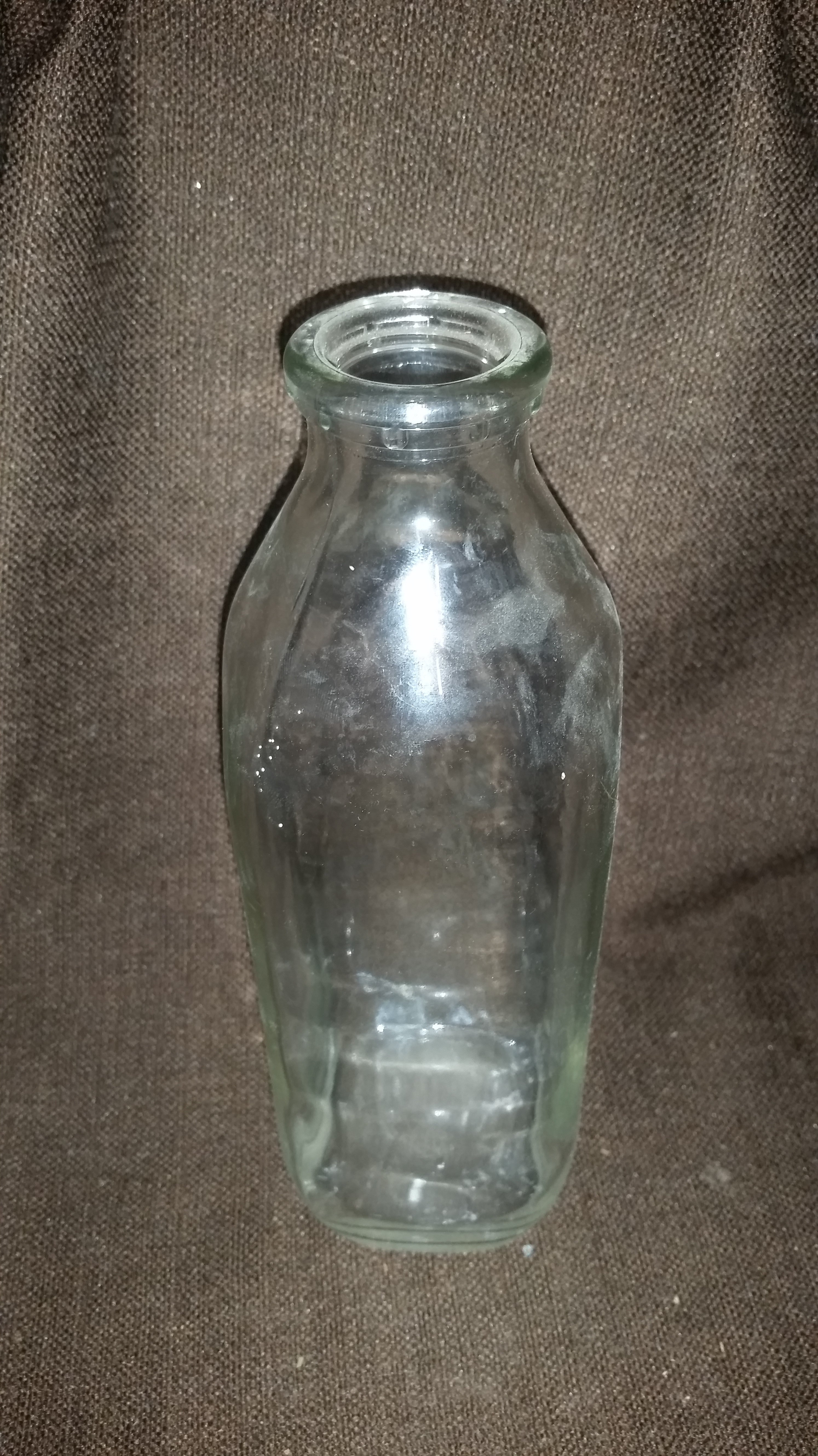 Vintage Glass Milk Bottle 3