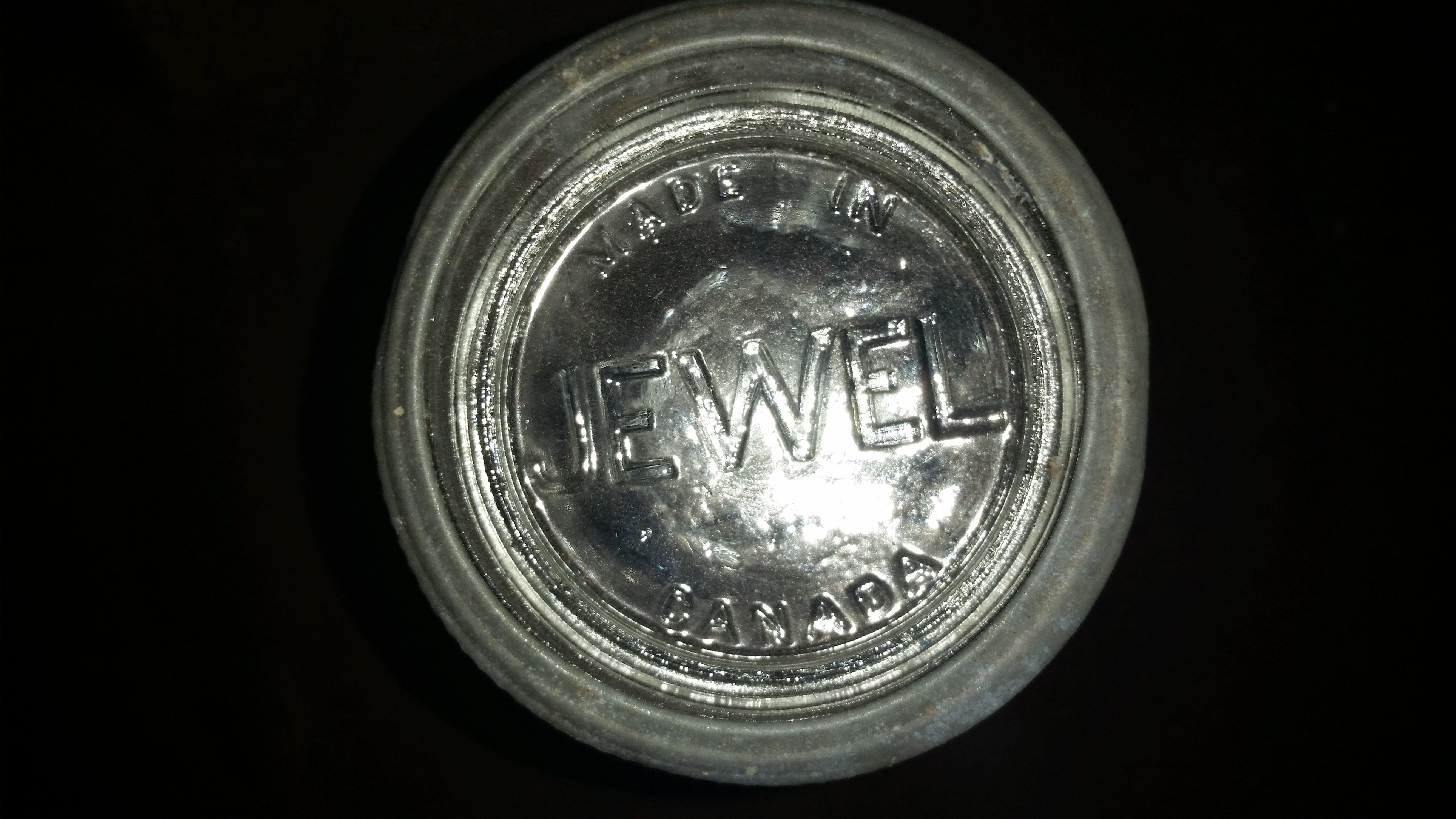 Antique 1940s Canadian Gem Mason Canning Jar Made in Canada with Jewel Lid 2