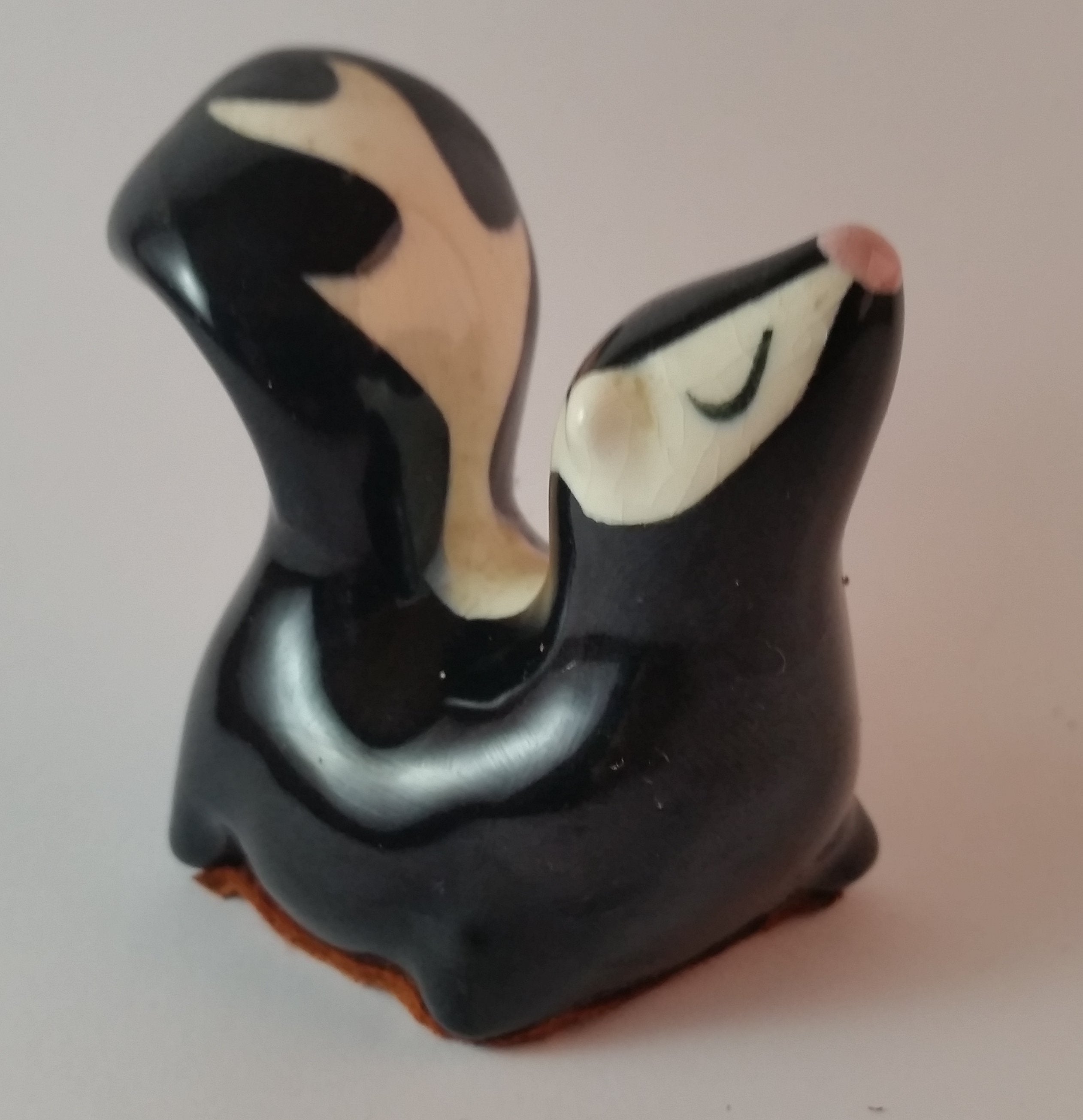 Vintage 1940s Maxine Renaker Mama Skunk Figurine Nose Upturned