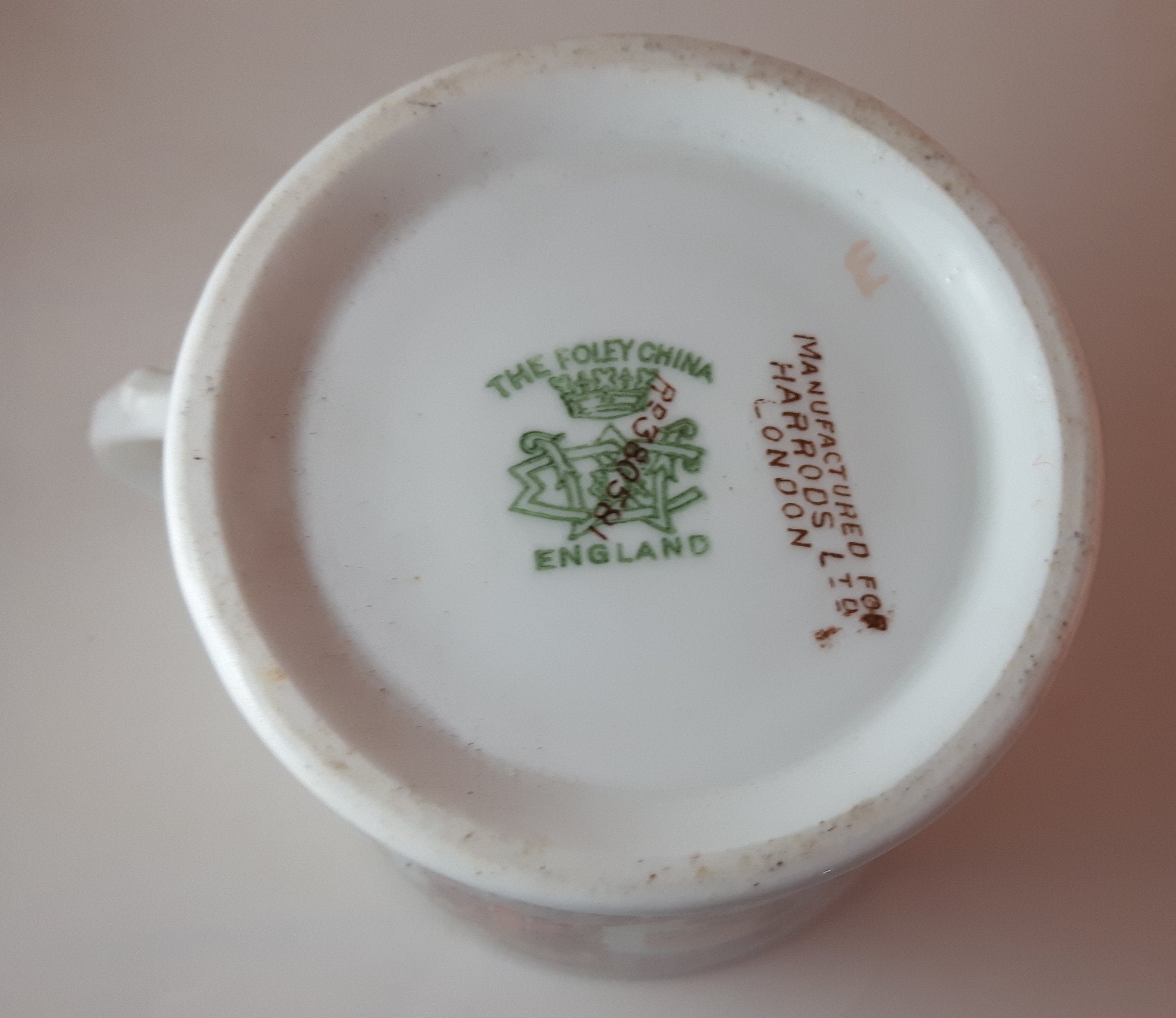 Antique 1902 Harrods England The Foley China Coronation Mug Cup 6