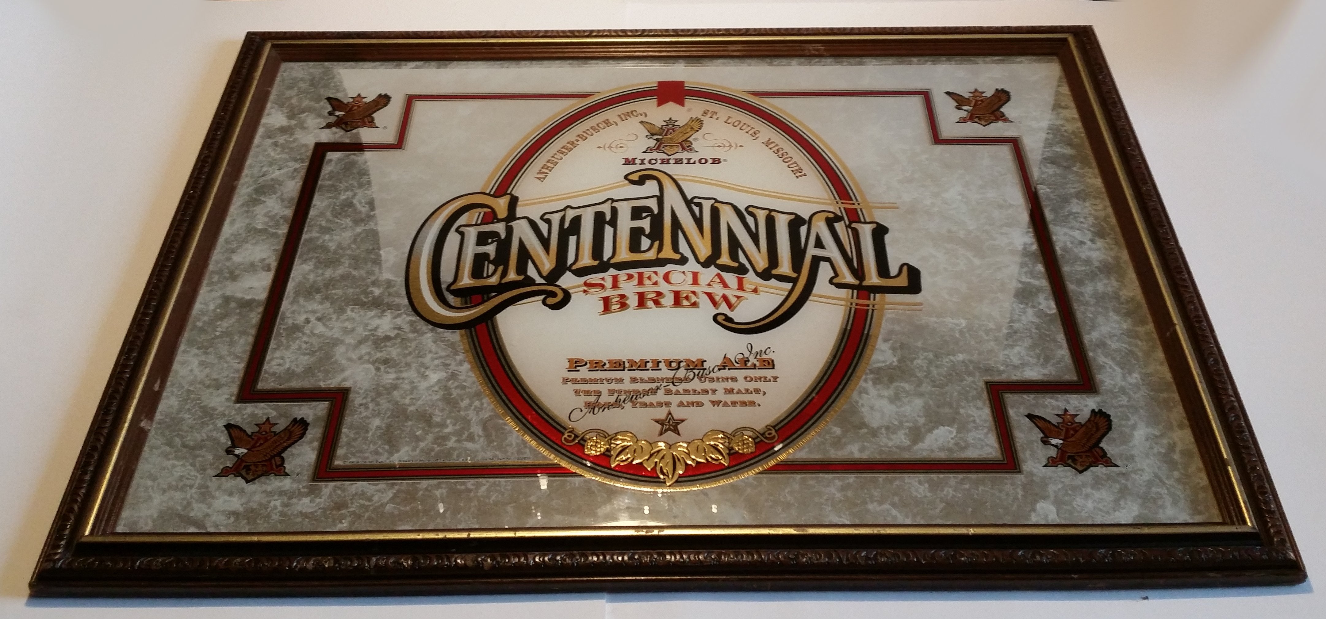 1996 Michelob Centennial Special Brew Premium Ale Anheuser-Busch Advertising Mirror