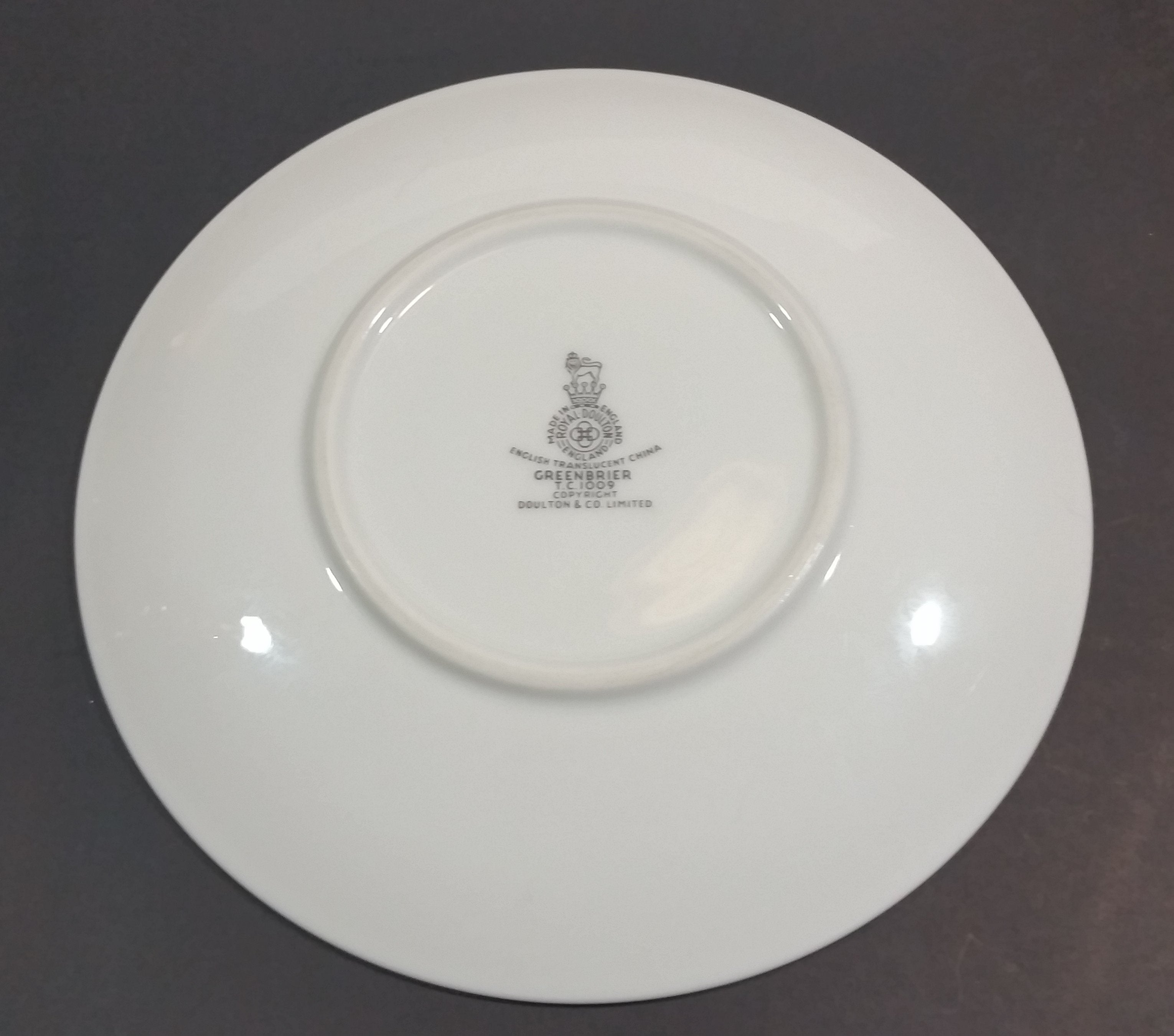 Royal Doulton Greenbrier TC1009 Pattern (1959 to 1975) Saucer Plate 4