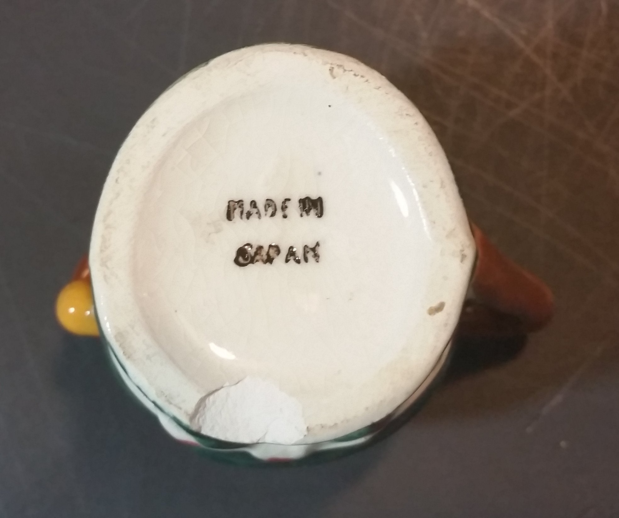 Vintage Mid-Century Miniature Toby Face Mug Man with Sleeping Cap - Japan 6
