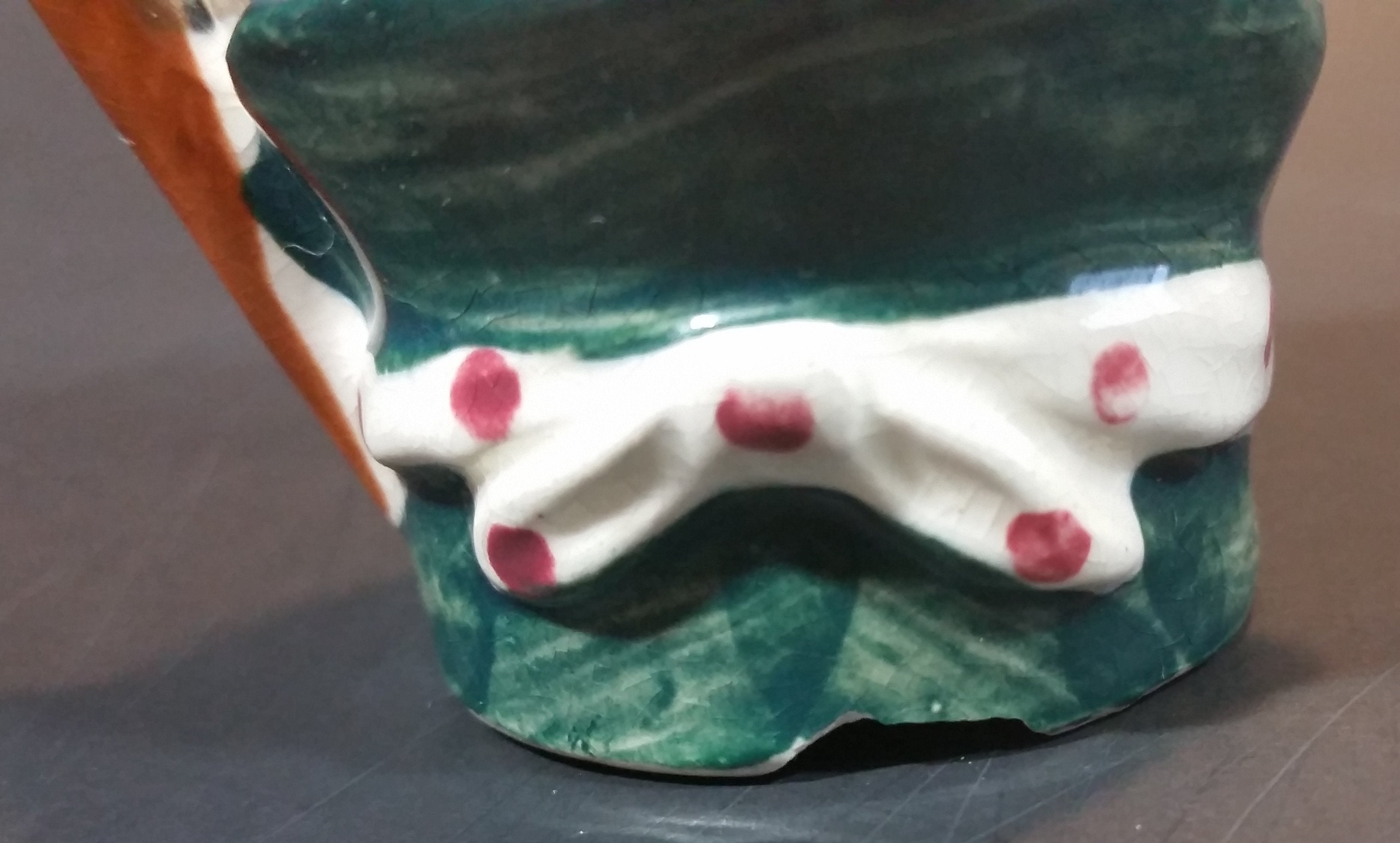 Vintage Mid-Century Miniature Toby Face Mug Man with Sleeping Cap - Japan 9