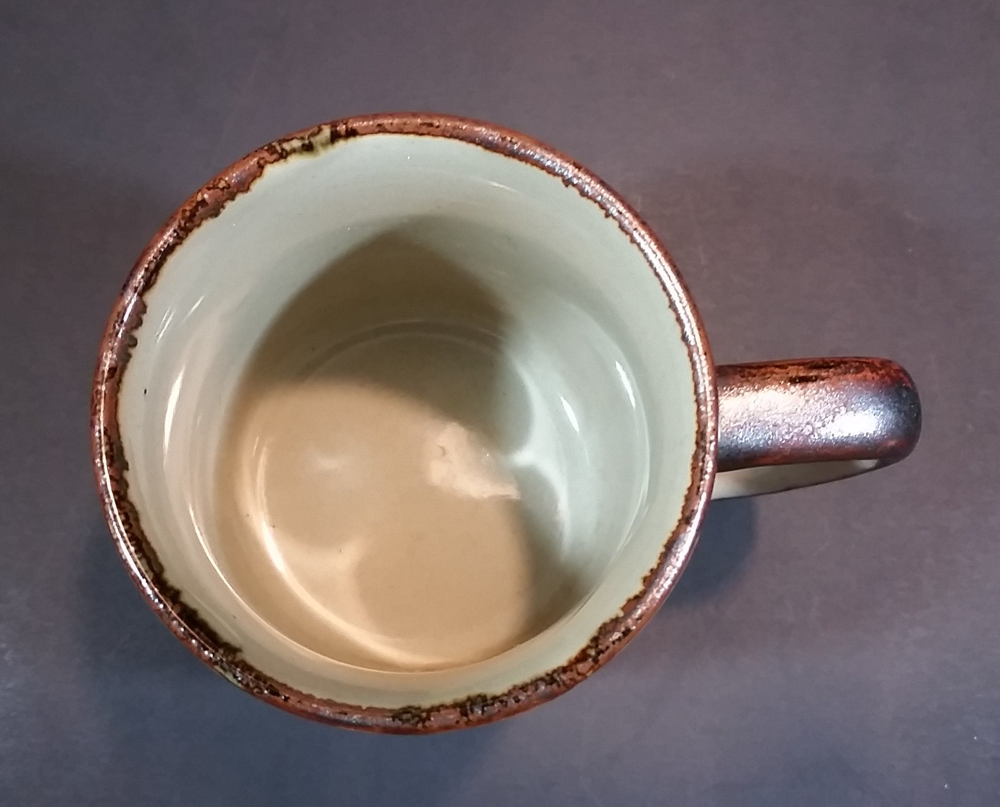 Vintage 1970s Otagiri Japan Mallard Ducks in Marshland and Flying Mug with Brown Trim 12