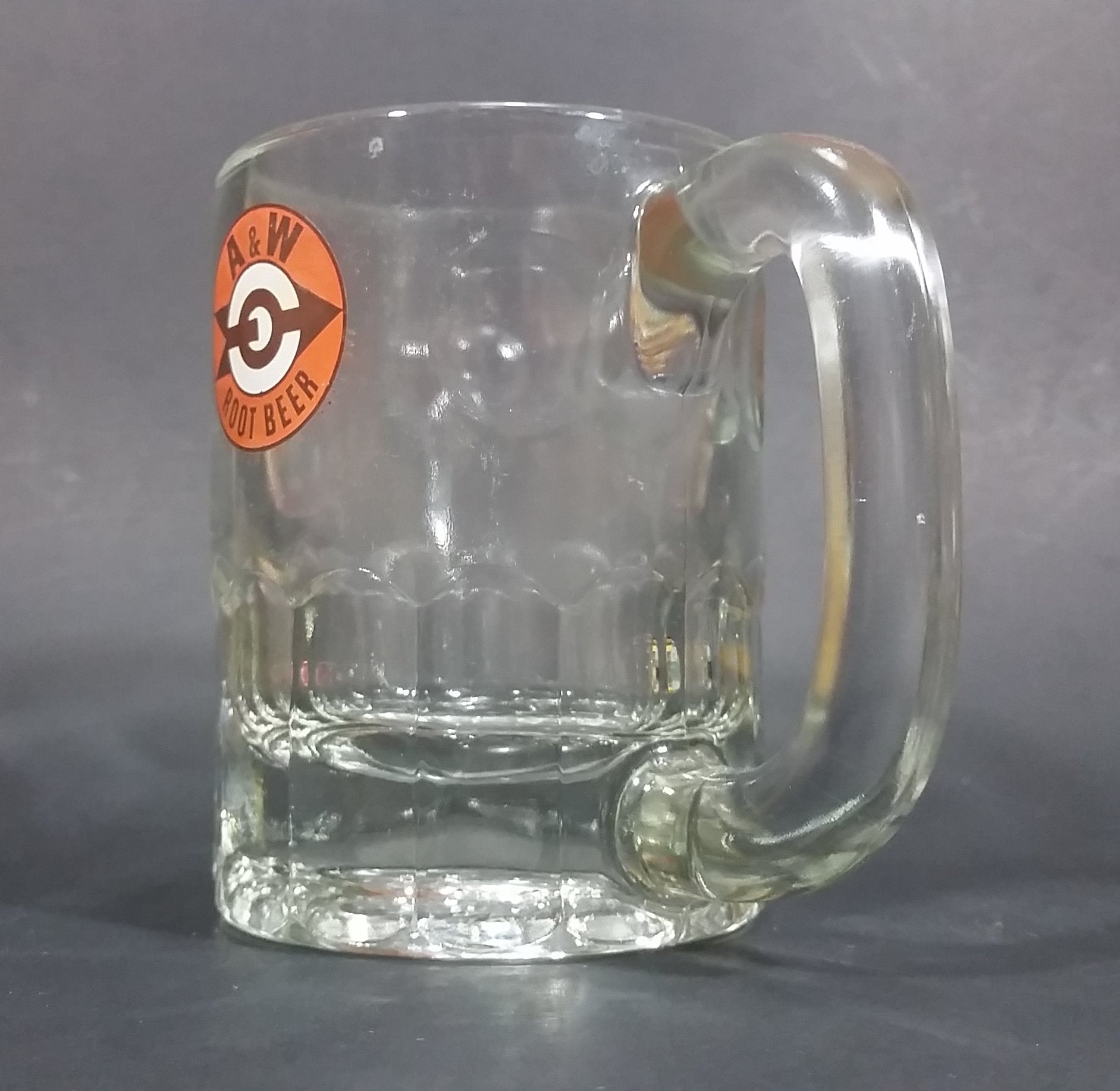 1961-1968 A & W Allen & Wright Soda Pop Beverage 4 1/4" Clear Glass Root Beer Mug 5