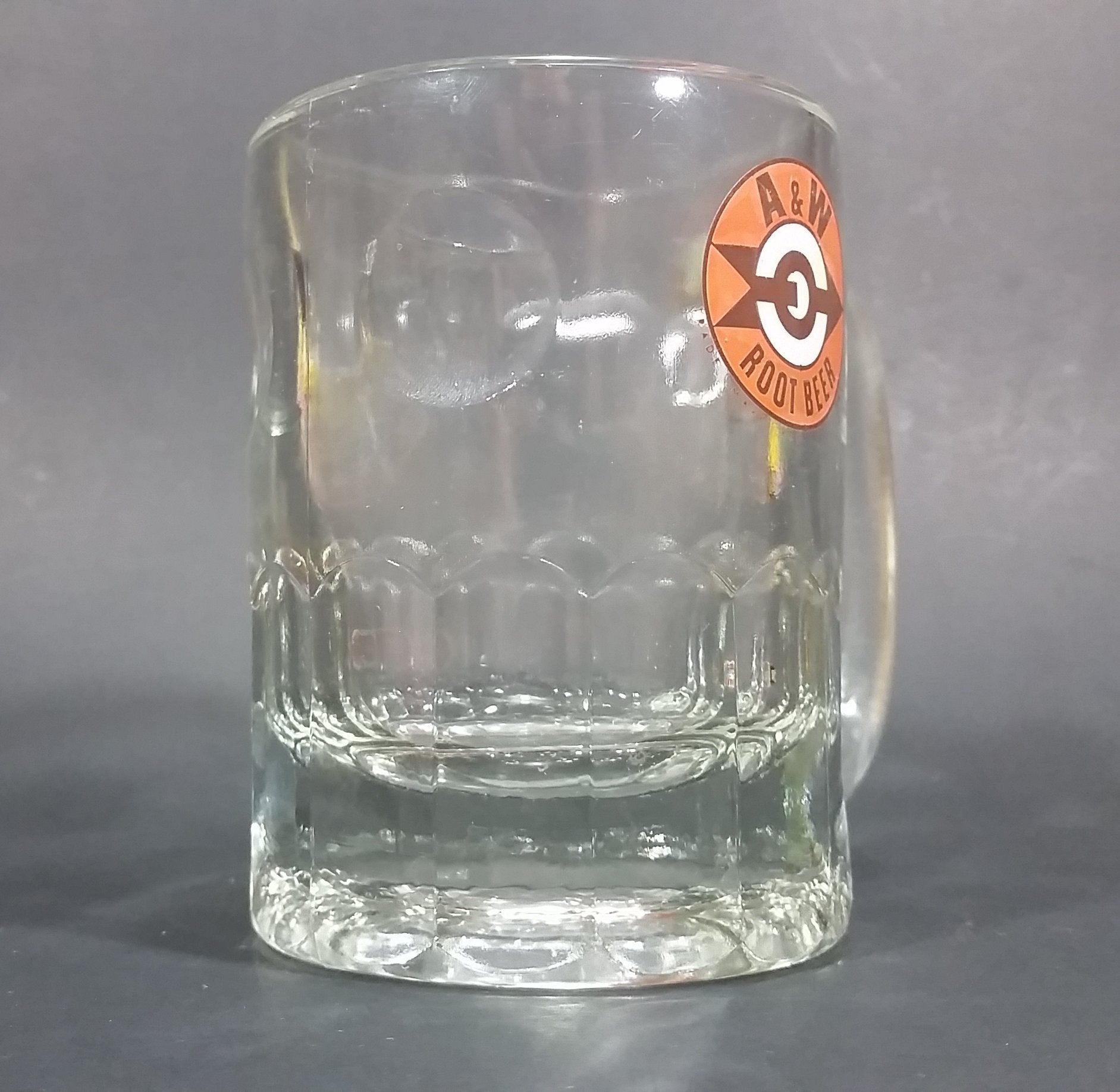 1961-1968 A & W Allen & Wright Soda Pop Beverage 4 1/4" Clear Glass Root Beer Mug 11