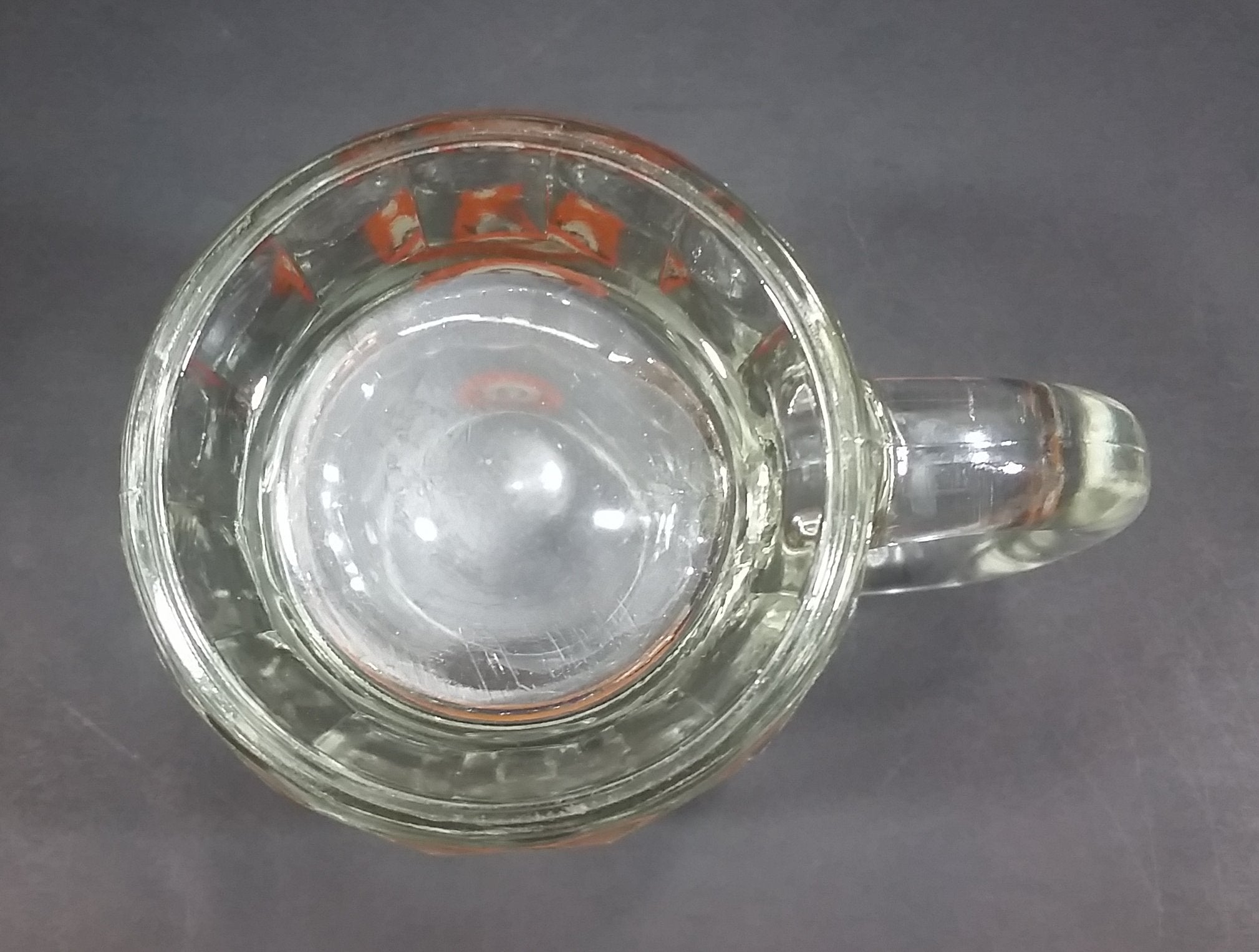 1961-1968 A & W Allen & Wright Soda Pop Beverage 4 1/4" Clear Glass Root Beer Mug 14
