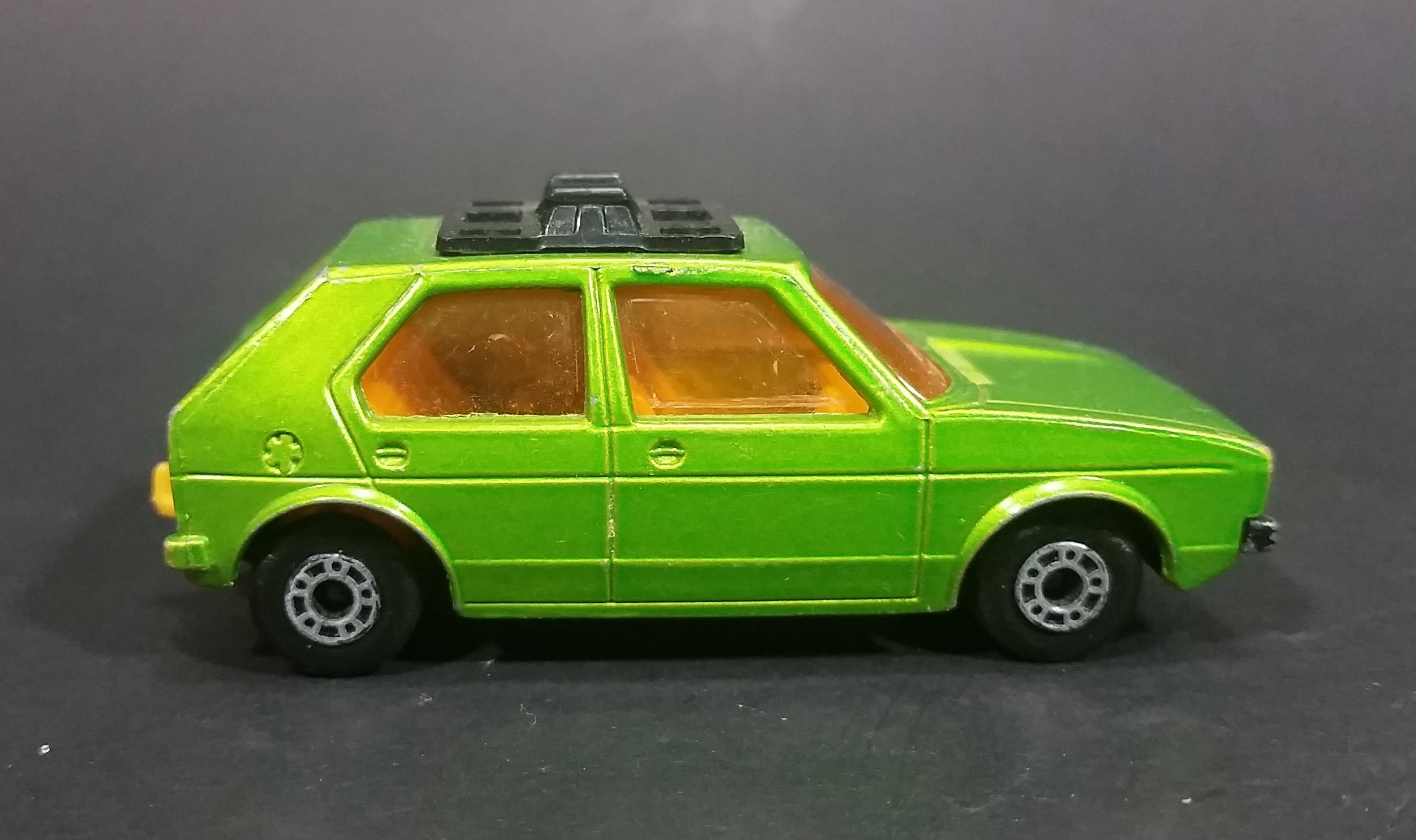 1976 Lesney Products Matchbox Lime Green Superfast No. 7 VW Volkswagen Golf Toy Car 16