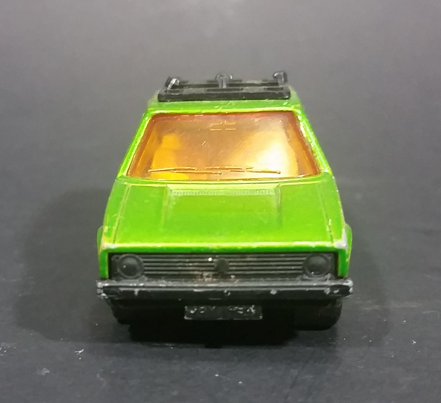 1976 Lesney Products Matchbox Lime Green Superfast No. 7 VW Volkswagen Golf Toy Car 18
