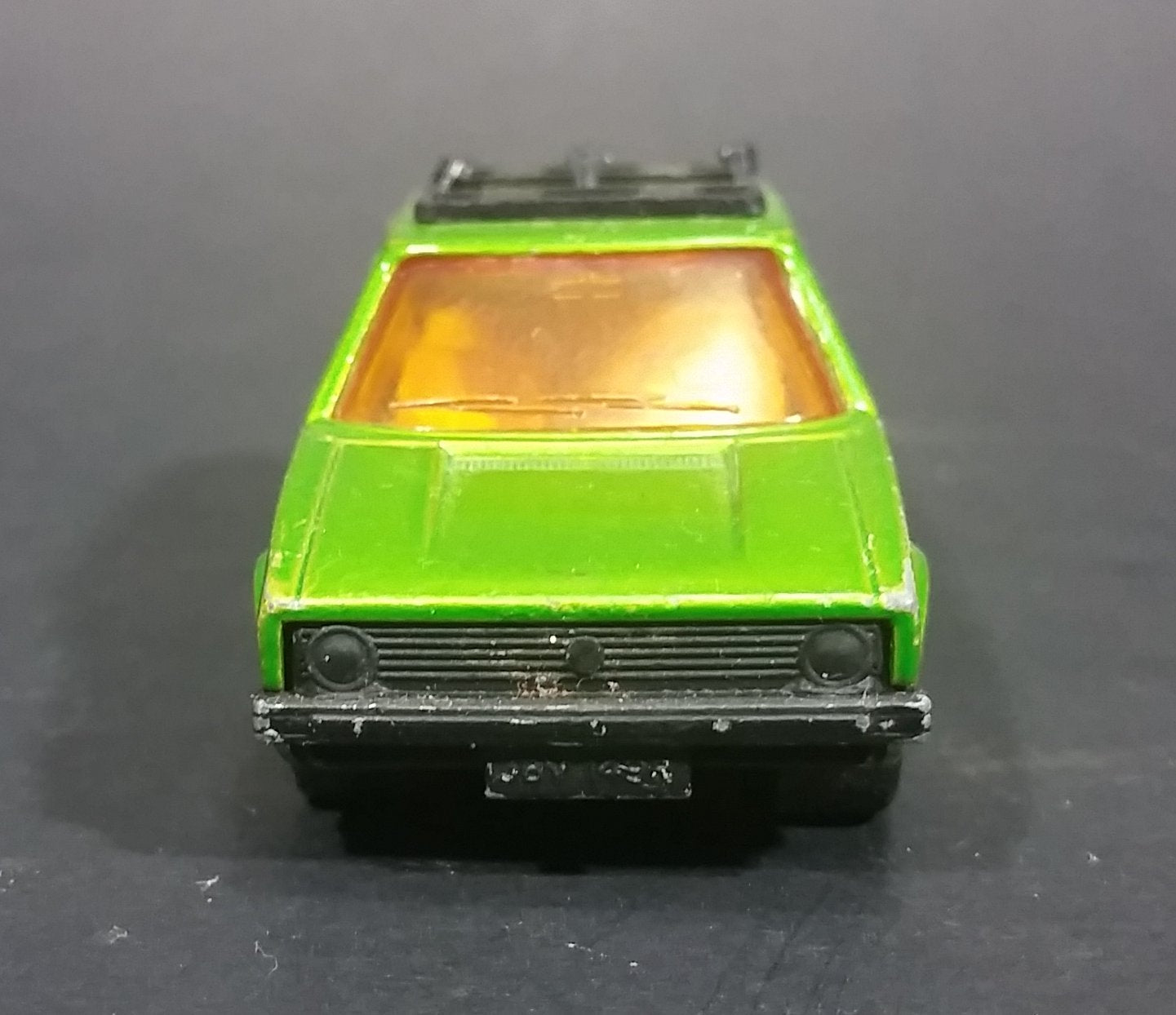 1976 Lesney Products Matchbox Lime Green Superfast No. 7 VW Volkswagen Golf Toy Car 19