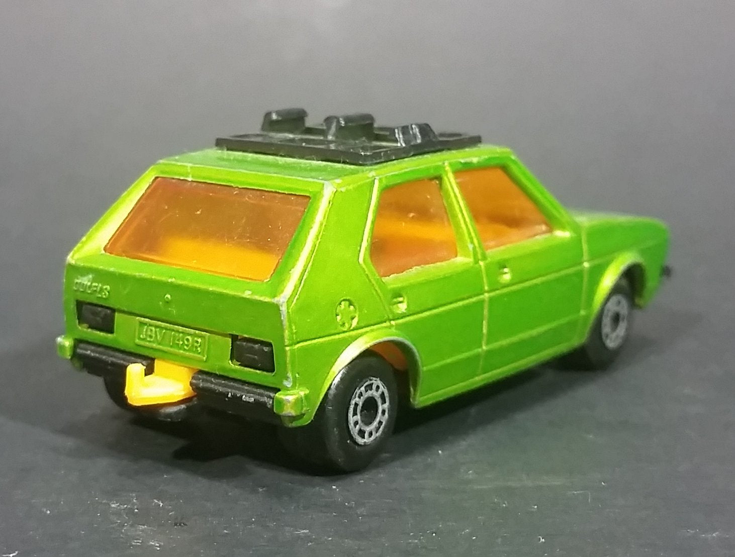 1976 Lesney Products Matchbox Lime Green Superfast No. 7 VW Volkswagen Golf Toy Car 5