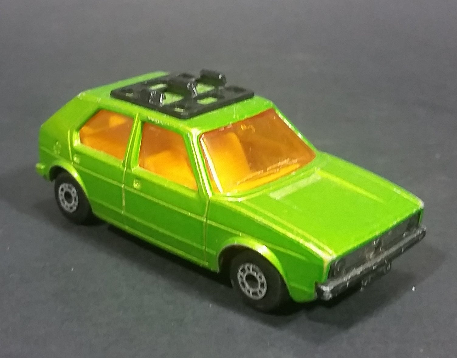 1976 Lesney Products Matchbox Lime Green Superfast No. 7 VW Volkswagen Golf Toy Car 8