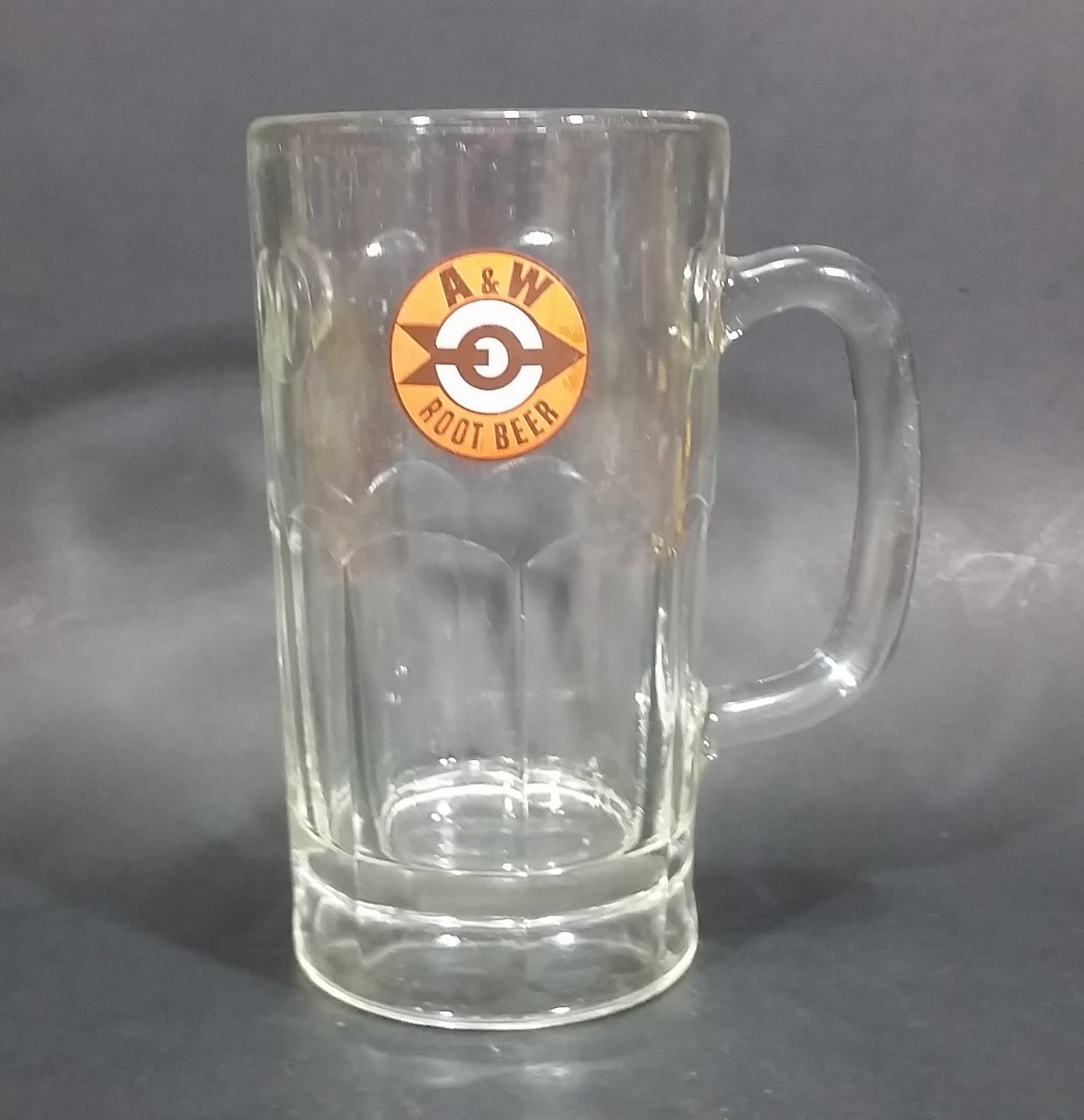 1961-1968 A & W Allen & Wright Soda Pop Beverage 6" Clear Glass Root Beer Mug 18