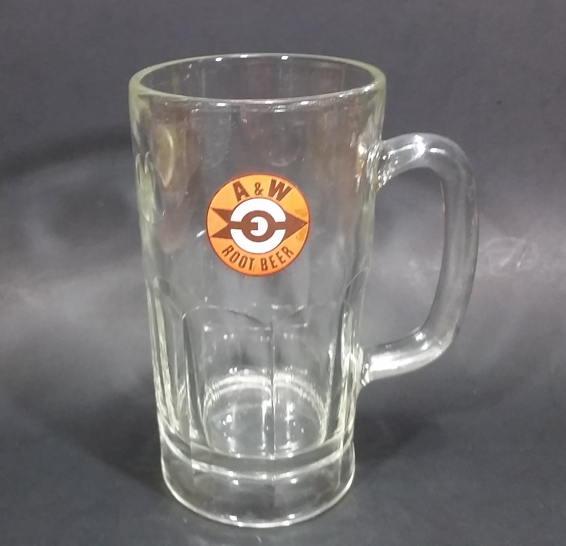 1961-1968 A & W Allen & Wright Soda Pop Beverage 6" Clear Glass Root Beer Mug 19