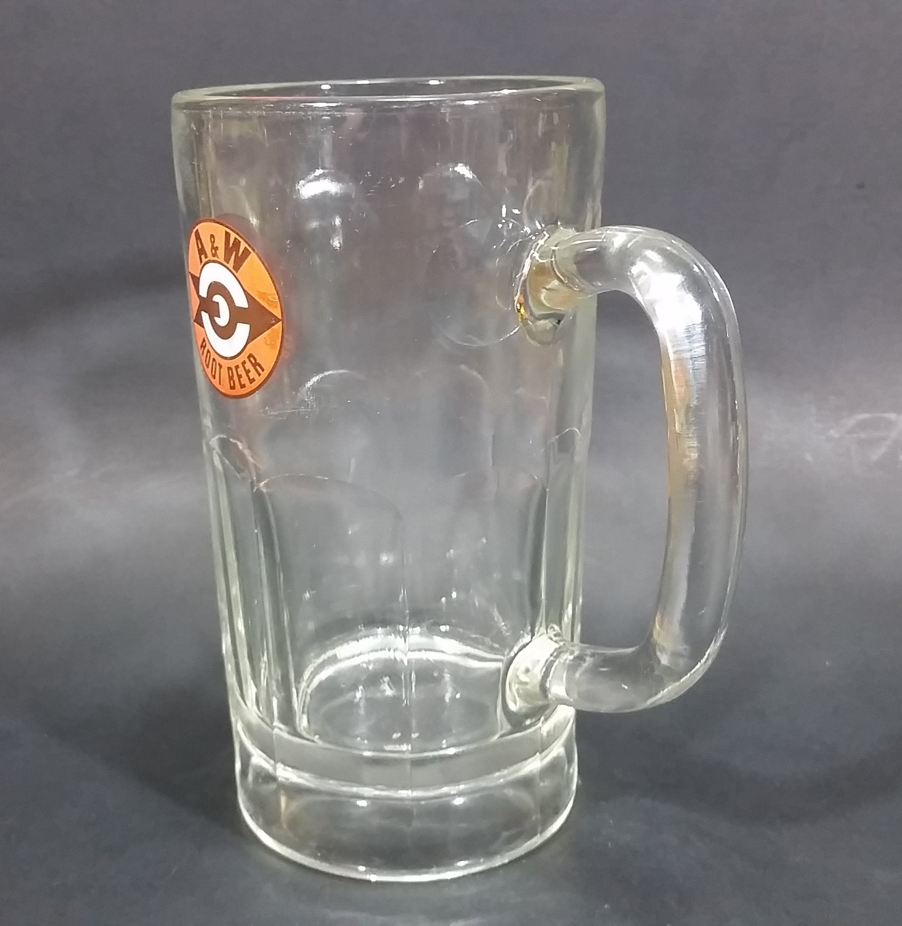 1961-1968 A & W Allen & Wright Soda Pop Beverage 6" Clear Glass Root Beer Mug 3