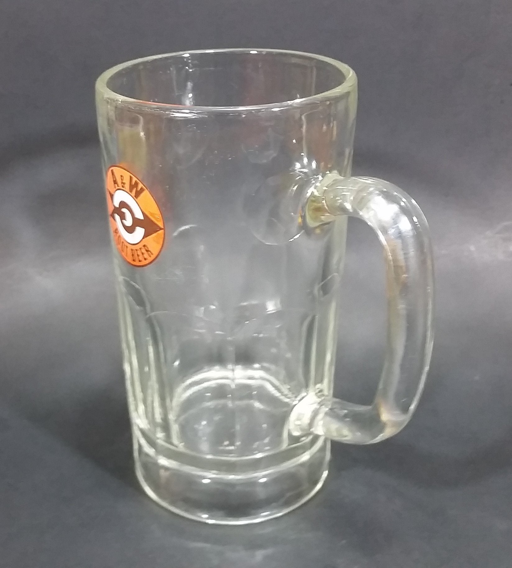 1961-1968 A & W Allen & Wright Soda Pop Beverage 6" Clear Glass Root Beer Mug 4