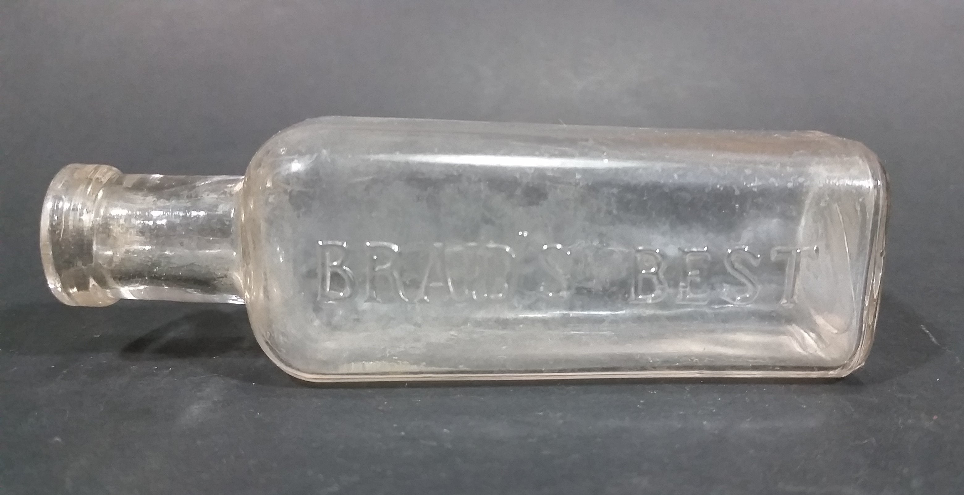 Extremely Rare 1896-1924 Braid's Best Coffee or Tea Flavoring Glass Bottle - W.M. Braid & Co. 4