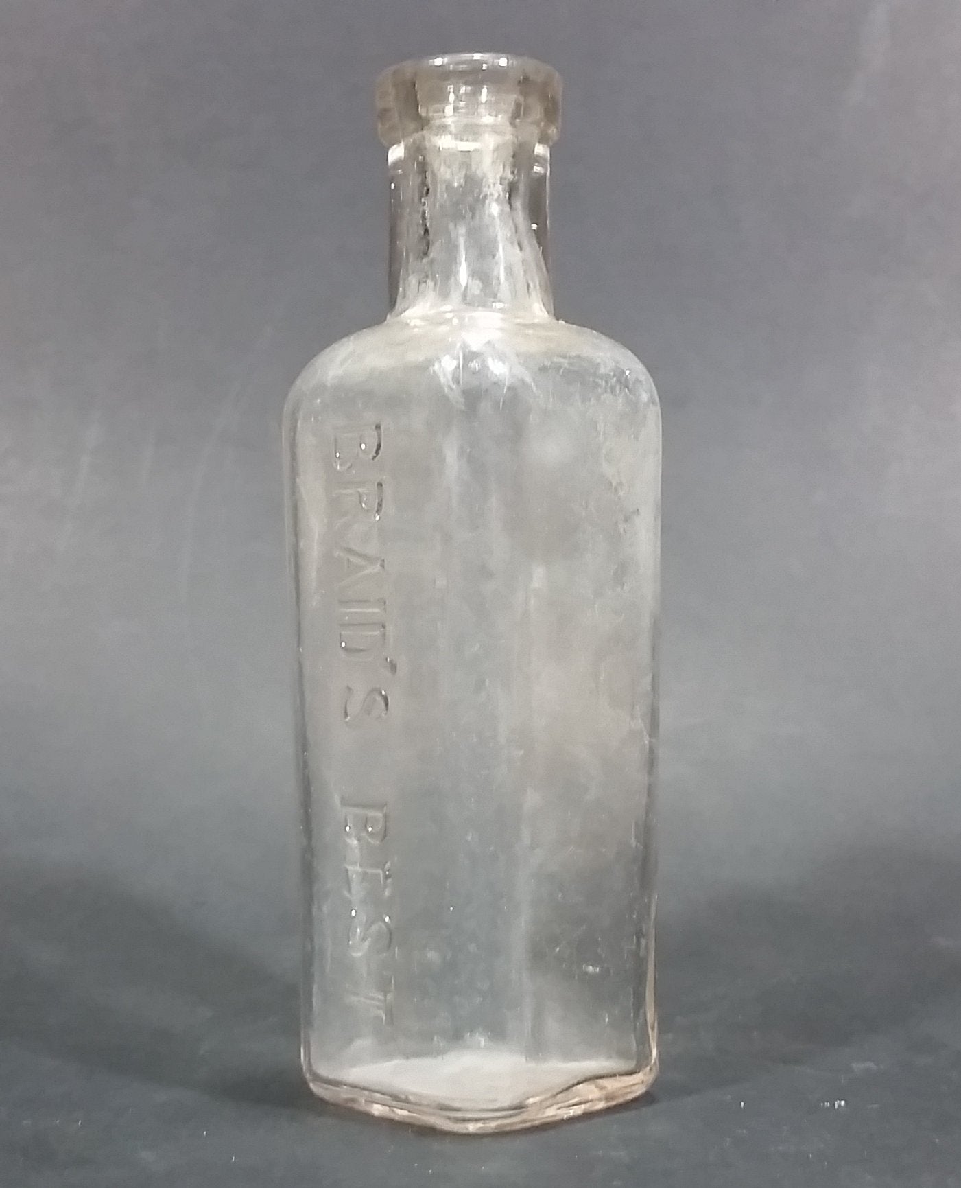 Extremely Rare 1896-1924 Braid's Best Coffee or Tea Flavoring Glass Bottle - W.M. Braid & Co. 5
