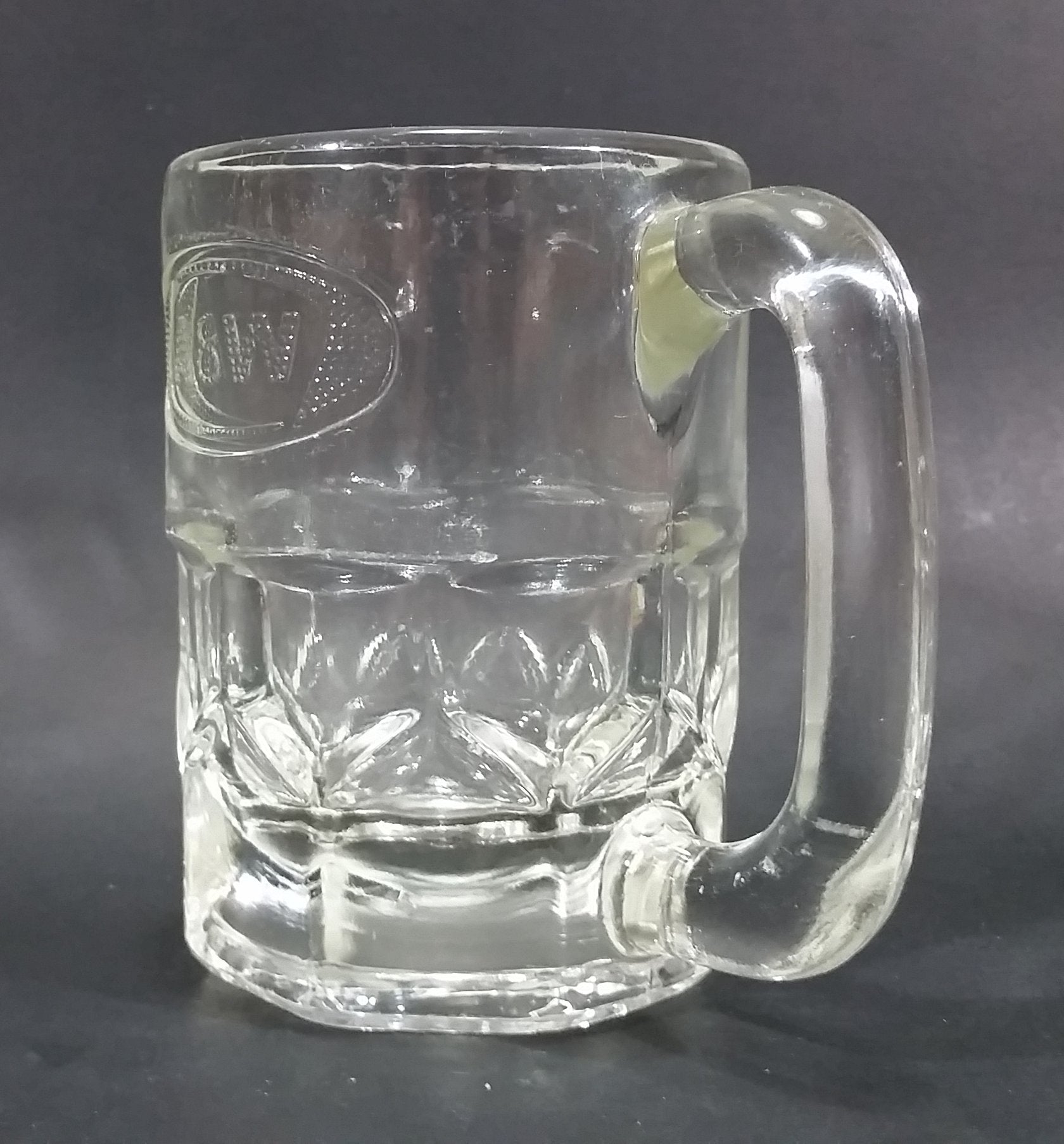 1970s-1980s A & W Allen and Wright Embossed Clear 4 1/2" Root Beer Mug 3