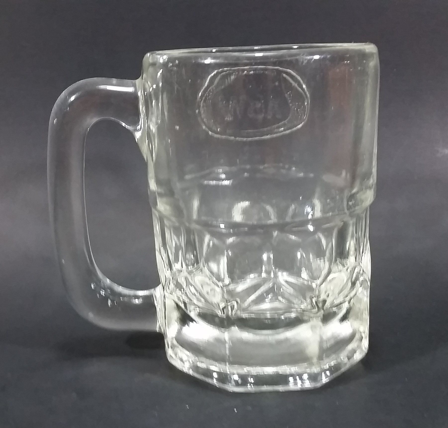 1970s-1980s A & W Allen and Wright Embossed Clear 4 1/2" Root Beer Mug 7