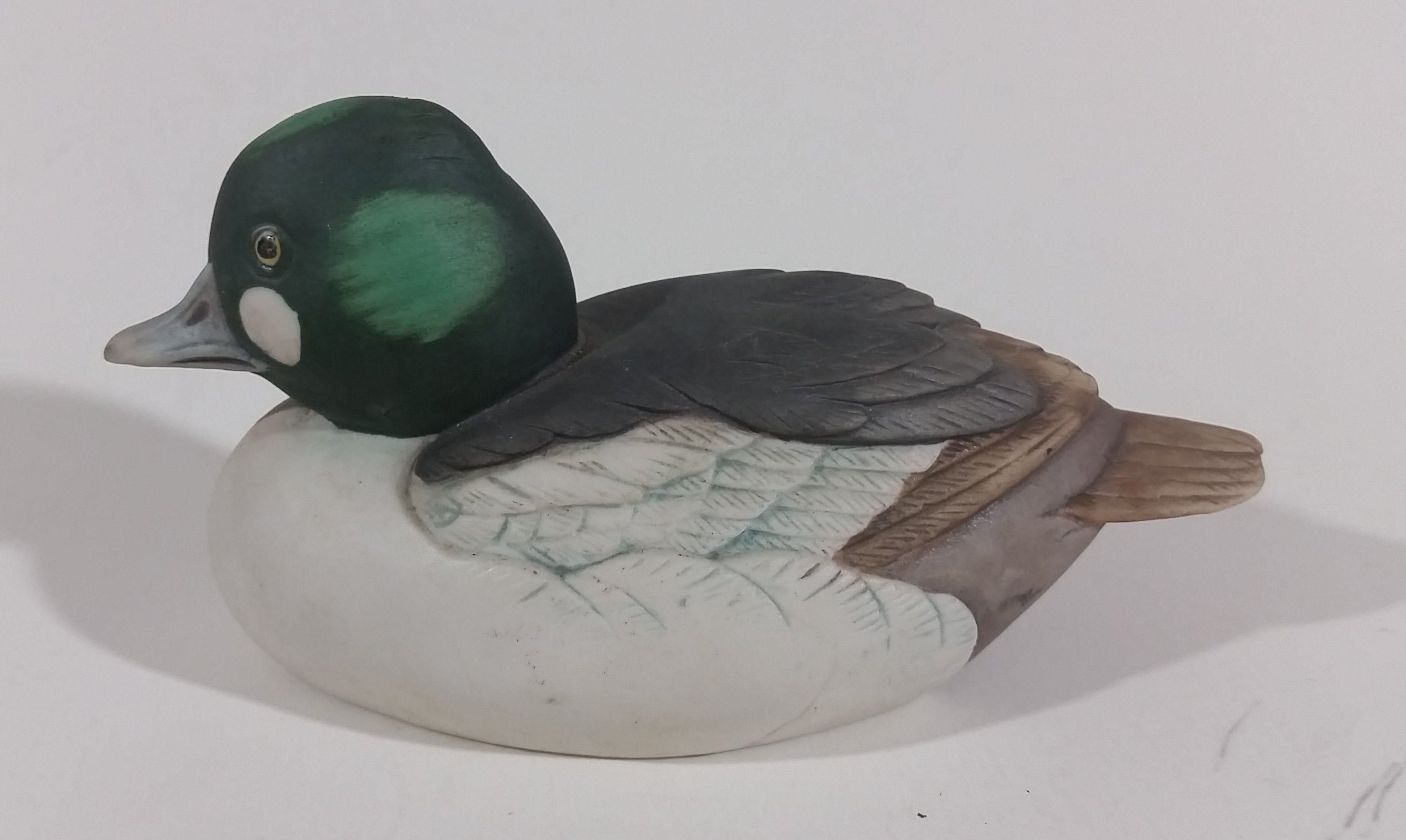Ceramic Greater Scaup Duck Bird Figurine