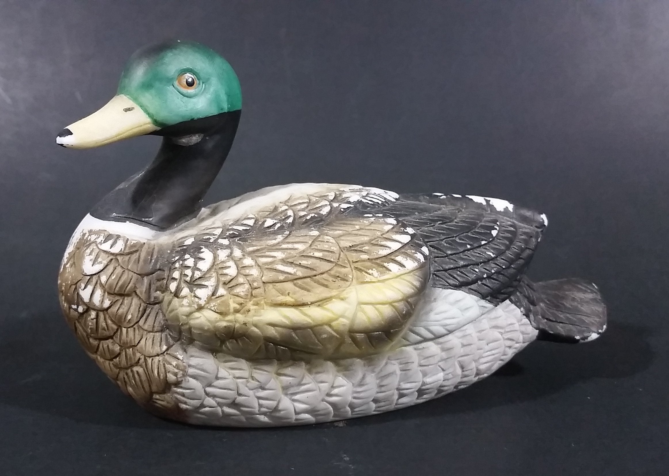Ceramic Mallard Duck Bird Figurine - Paint wear