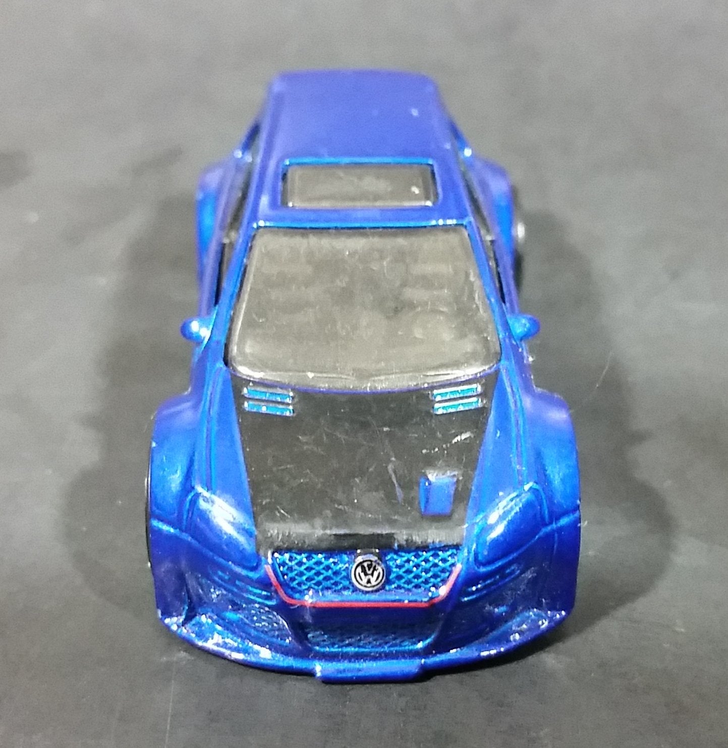2007 Hot Wheels VW Volkwagen Golf GTI Metalflake Blue Die Cast Toy Car Vehicle 11