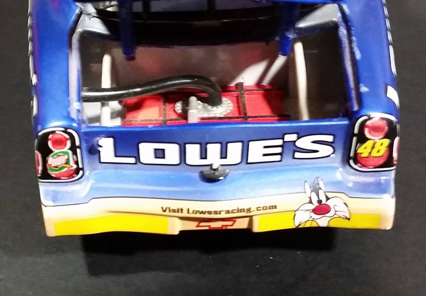 2002 Action Racing Warner Bros Looney Tunes Jimmie Johnson #48 Nascar Monte Carlo 1/24 Scale Die Cast Toy Model Vehicle 6