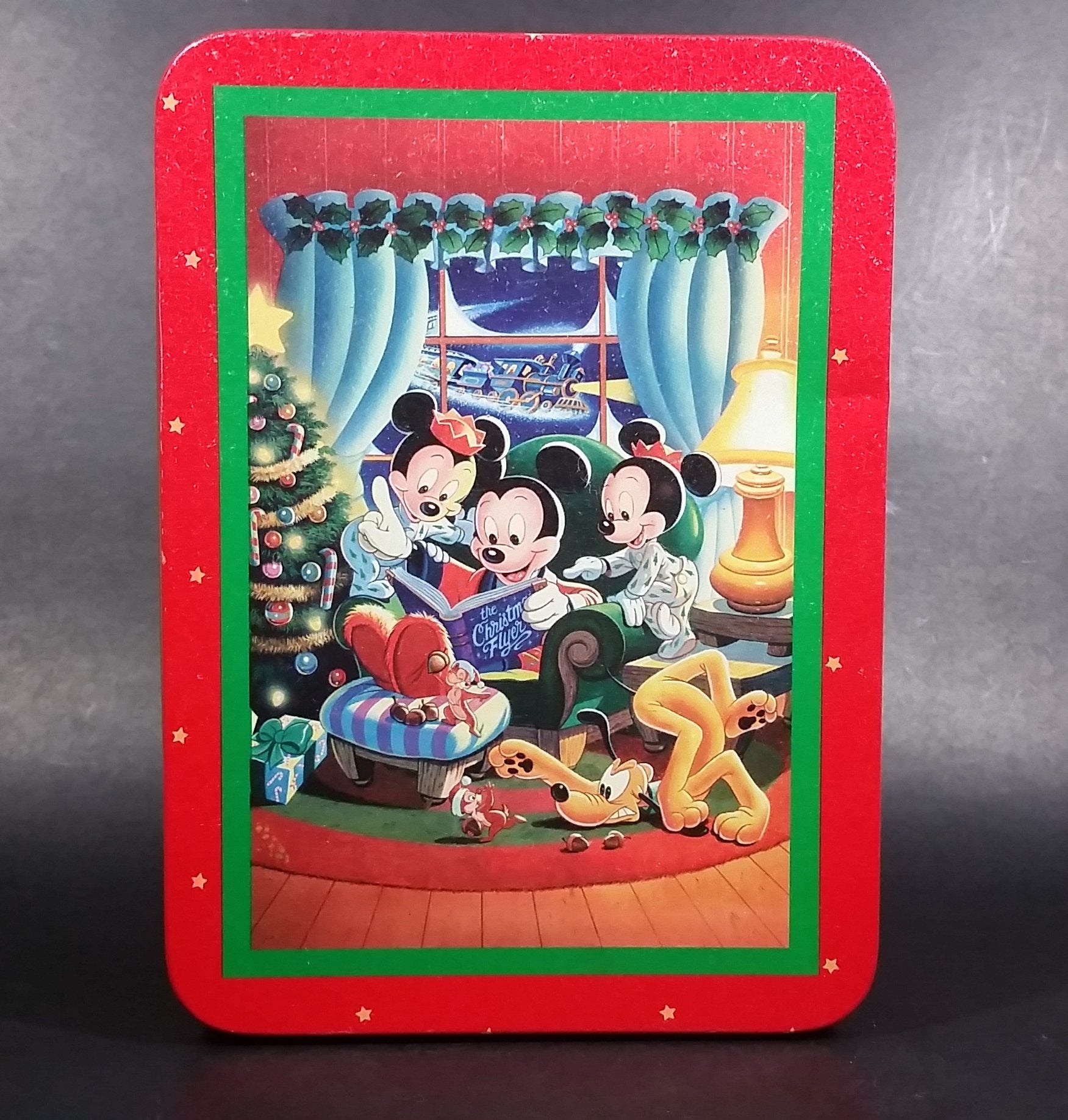 1994 Disney It's A Small World Holiday Mickey, Minnie, and Friends Christmas Holiday Tin 2