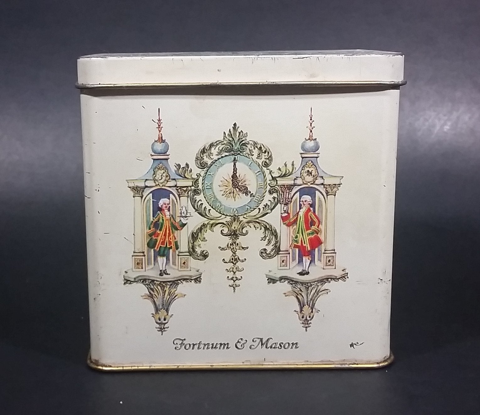 Vintage Fortnum & Mason 1/2 Lb Tea Tin - By Appointment To Her Majesty Queen Elizabeth II