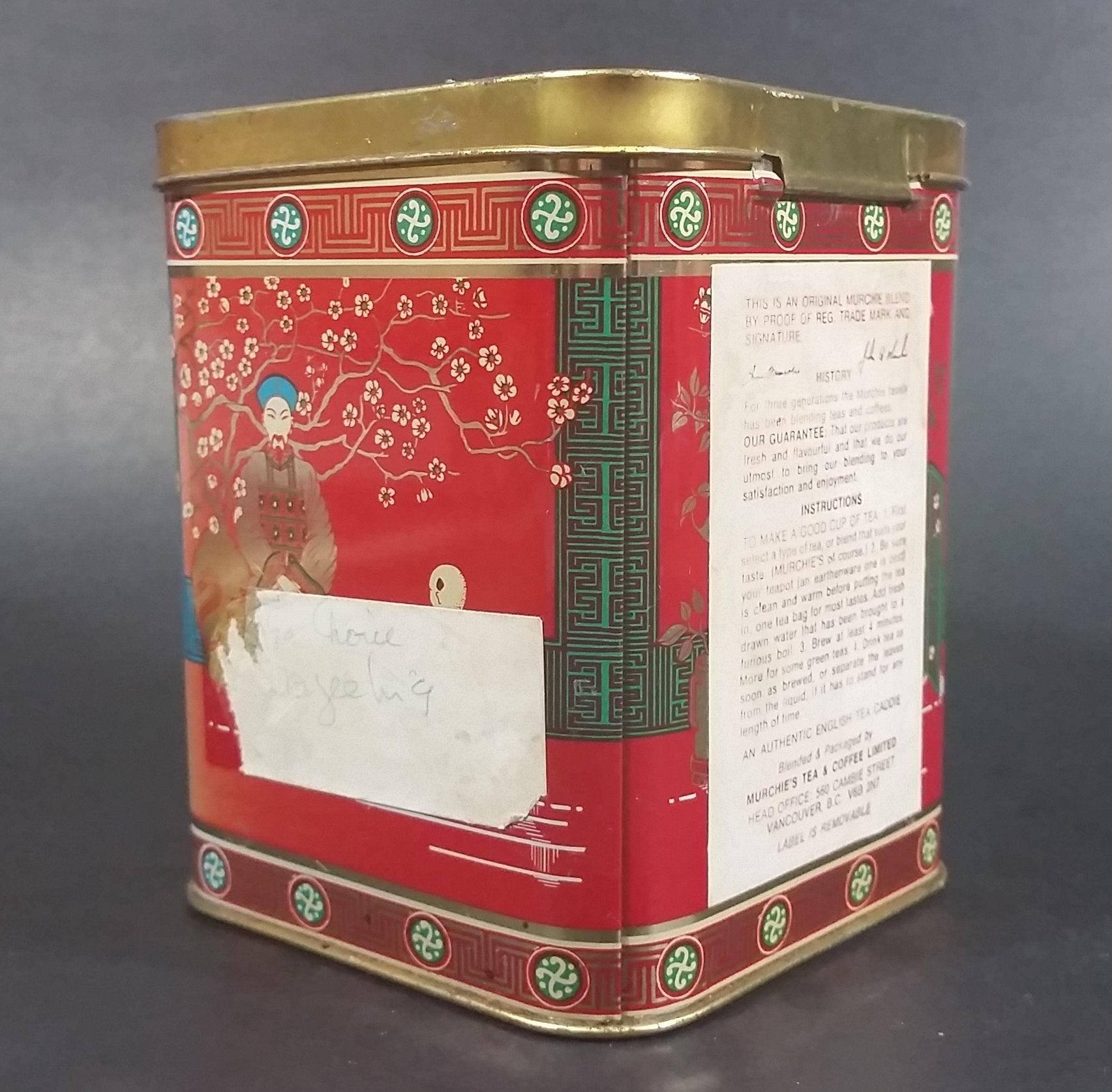 Collectible Murchie's China Chun Mee "Moon Palace" Special Teas Tin Container - Victoria, B.C. 6