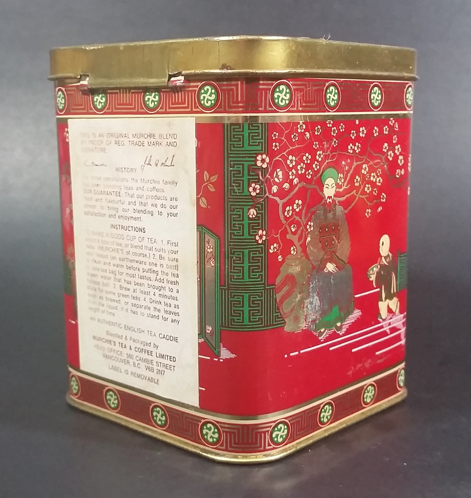 Collectible Murchie's China Chun Mee "Moon Palace" Special Teas Tin Container - Victoria, B.C. 9
