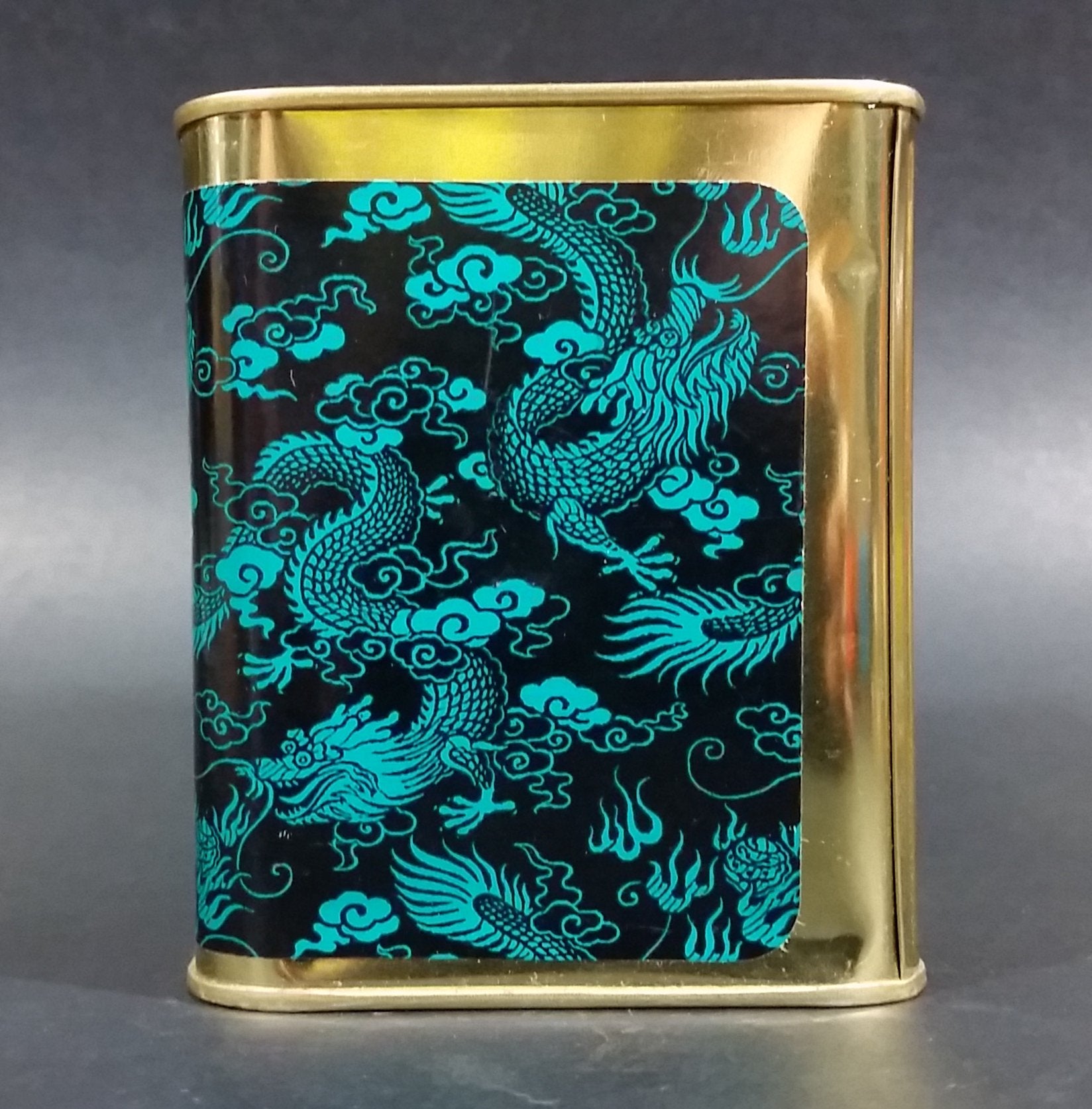 Collectible Peet's Tea Teal & Black Tin 'Pride of The Port' Berkeley, California 1/4 Lb Empty 3
