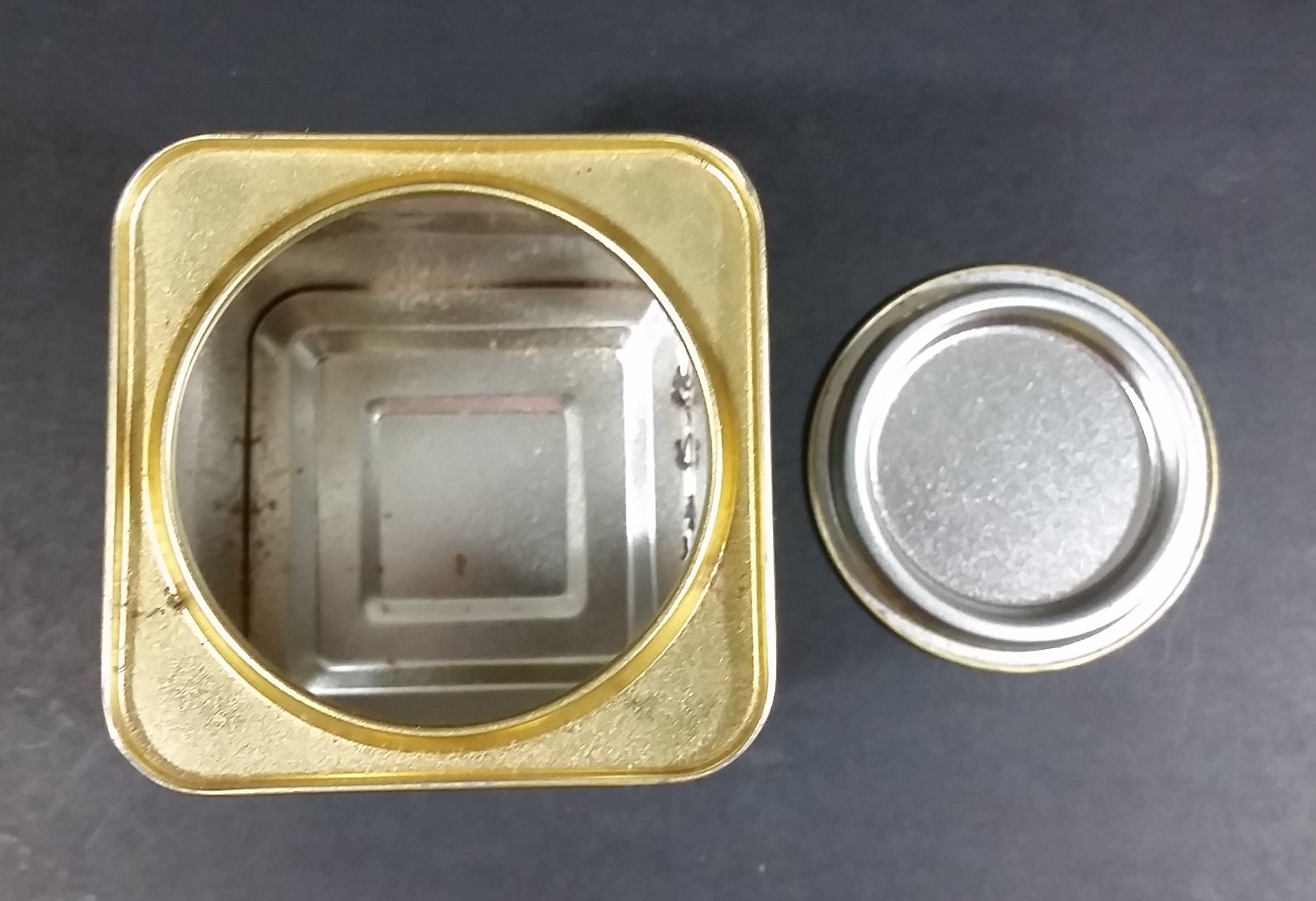 Collectible Peet's Tea Teal & Black Tin 'Pride of The Port' Berkeley, California 1/4 Lb Empty 10