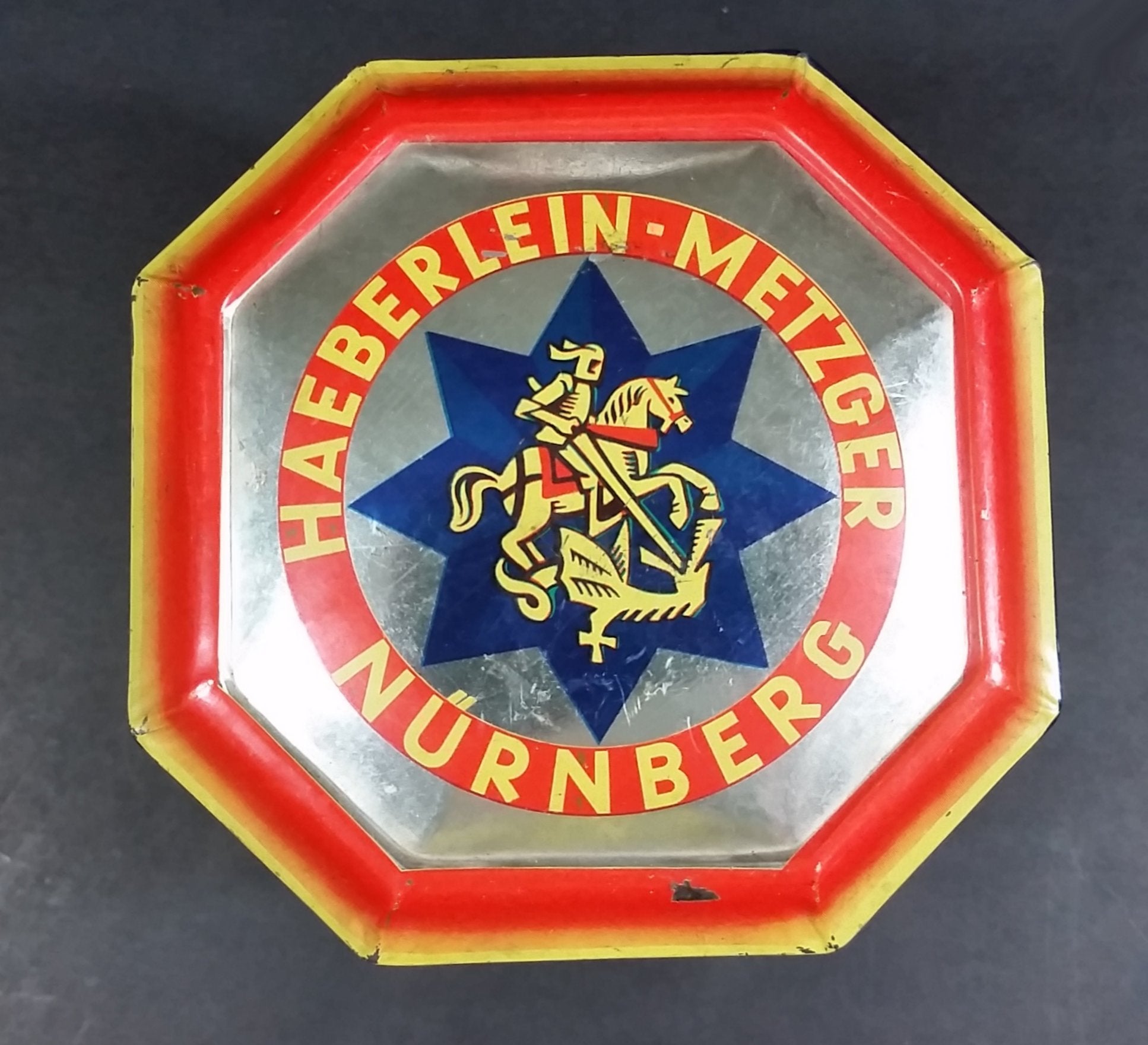 Vintage Haeberlein Metzger Nunnberg 5 Fine "Elisen" Spiced Cakes Empty Sweets Tin - Made in Germany 12
