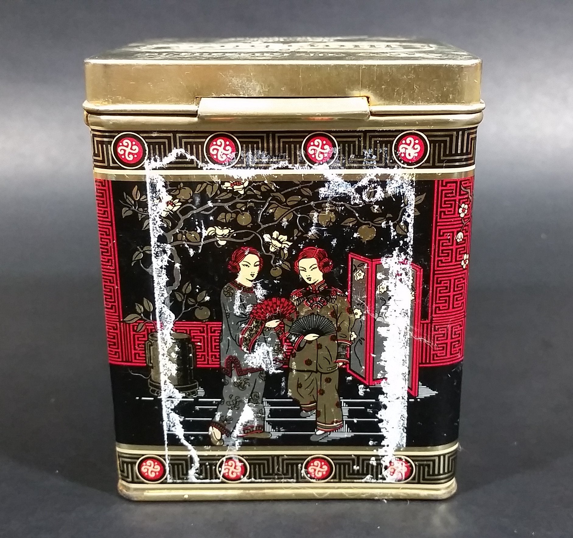 Collectible Murchie's "Taste The Difference" Red, Black, Gold Tea Tin Container - Vancouver, B.C. 6