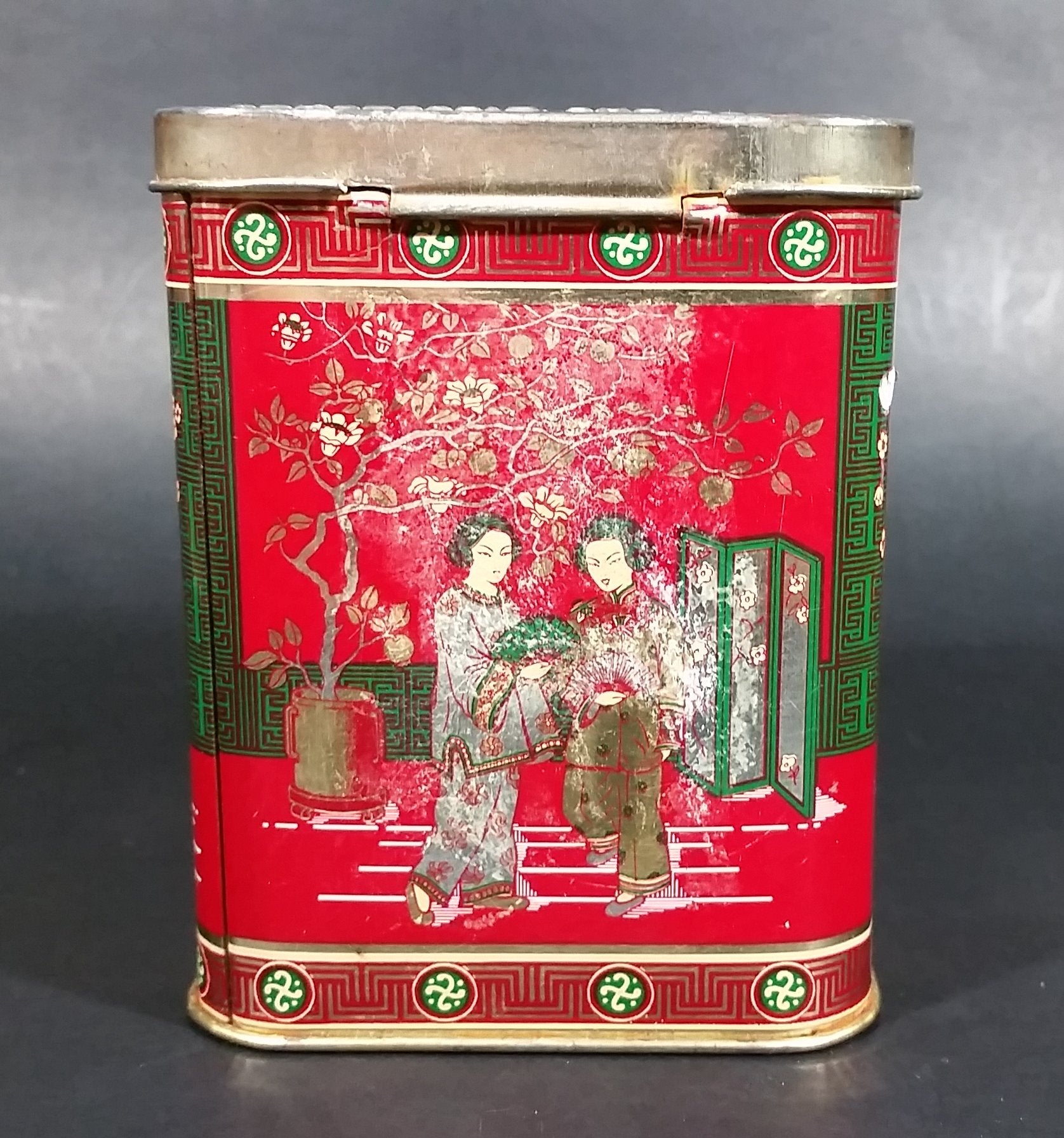 Collectible 1978 Murchie's "Taste The Difference" Red, Gold Tea Tin Container - Vancouver, B.C. 7