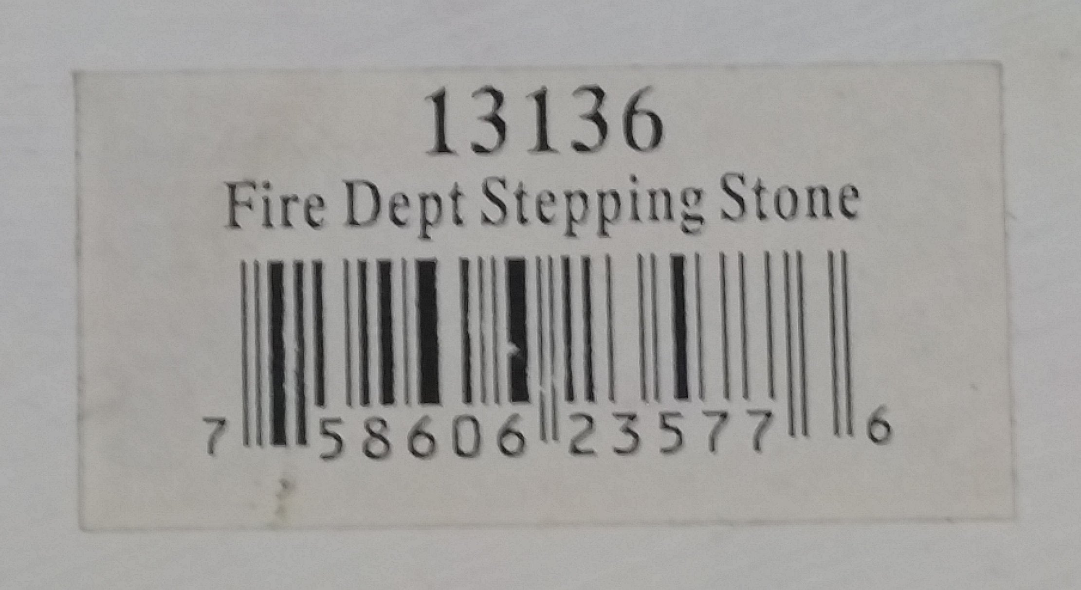 Spoontiques Fire Dept. Maltese Cross Red Stepping Stone Wall Hanging w/ Hook, Ladder, Hat, and Hydrant 8