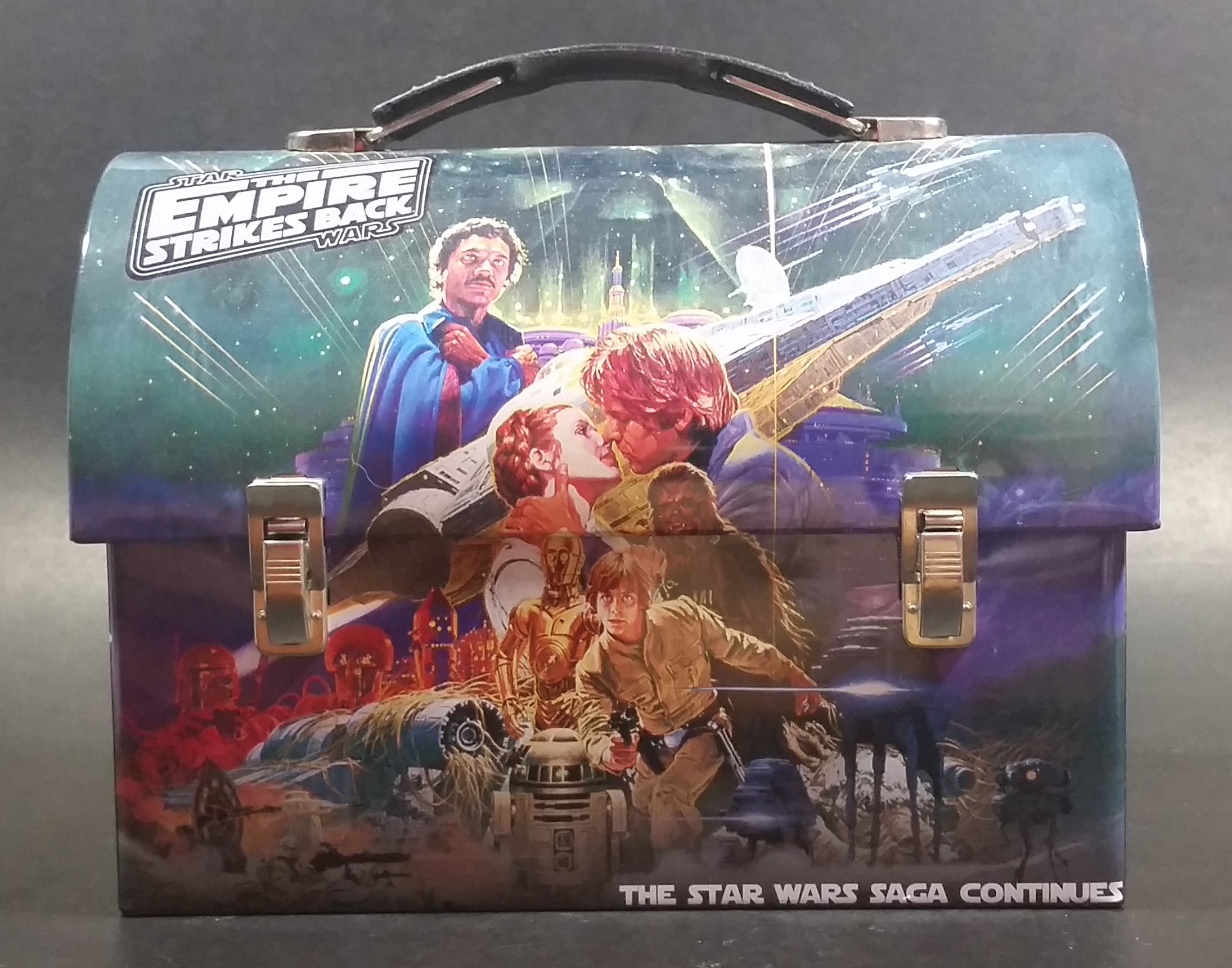 2012 Star Wars The Empire Strikes Back Tin Box Lunch Storage Container w/ Handle