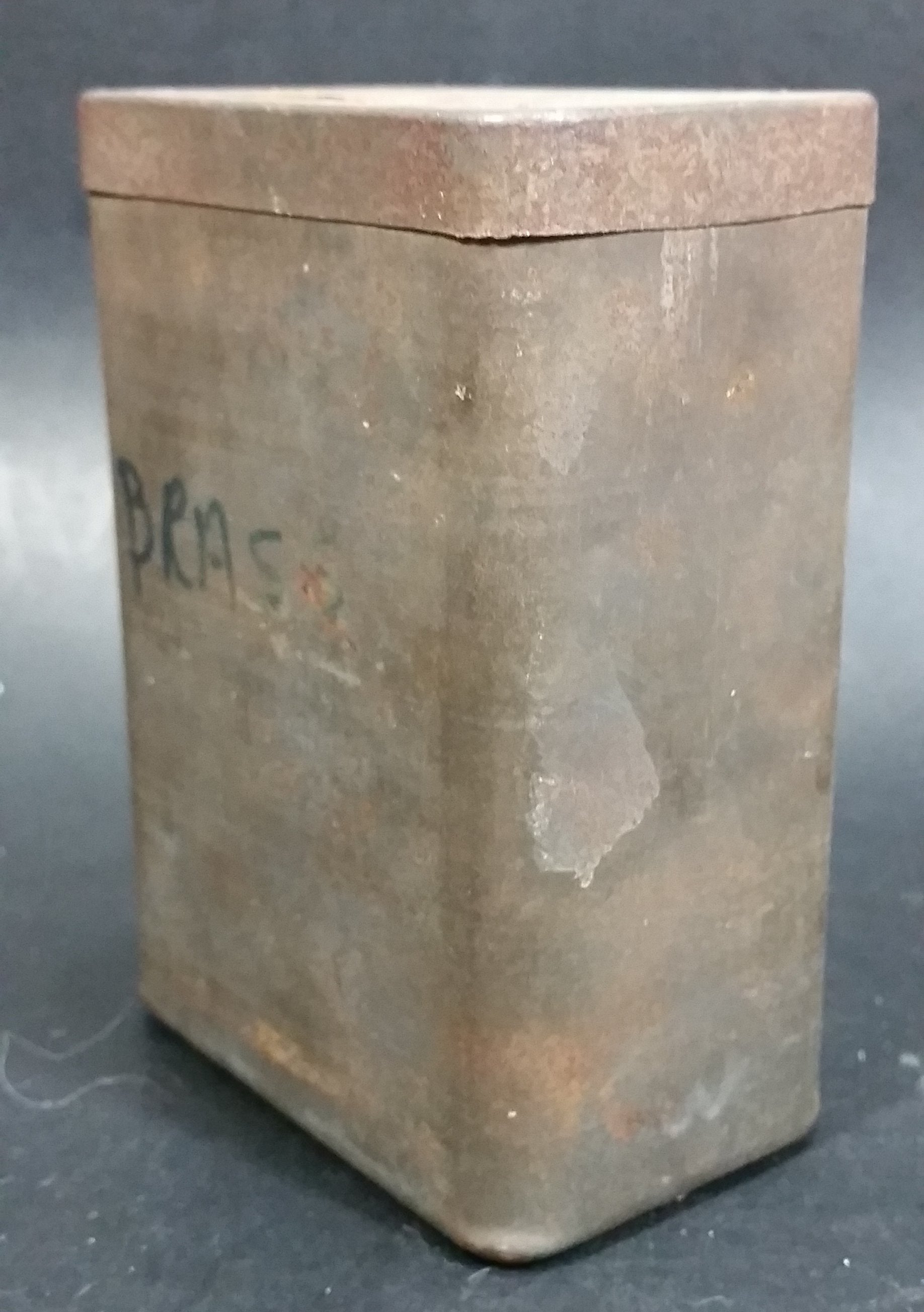 Antique Early Colman's Lidded Dry Mustard Tin No Label on the outside. Label On Top 9