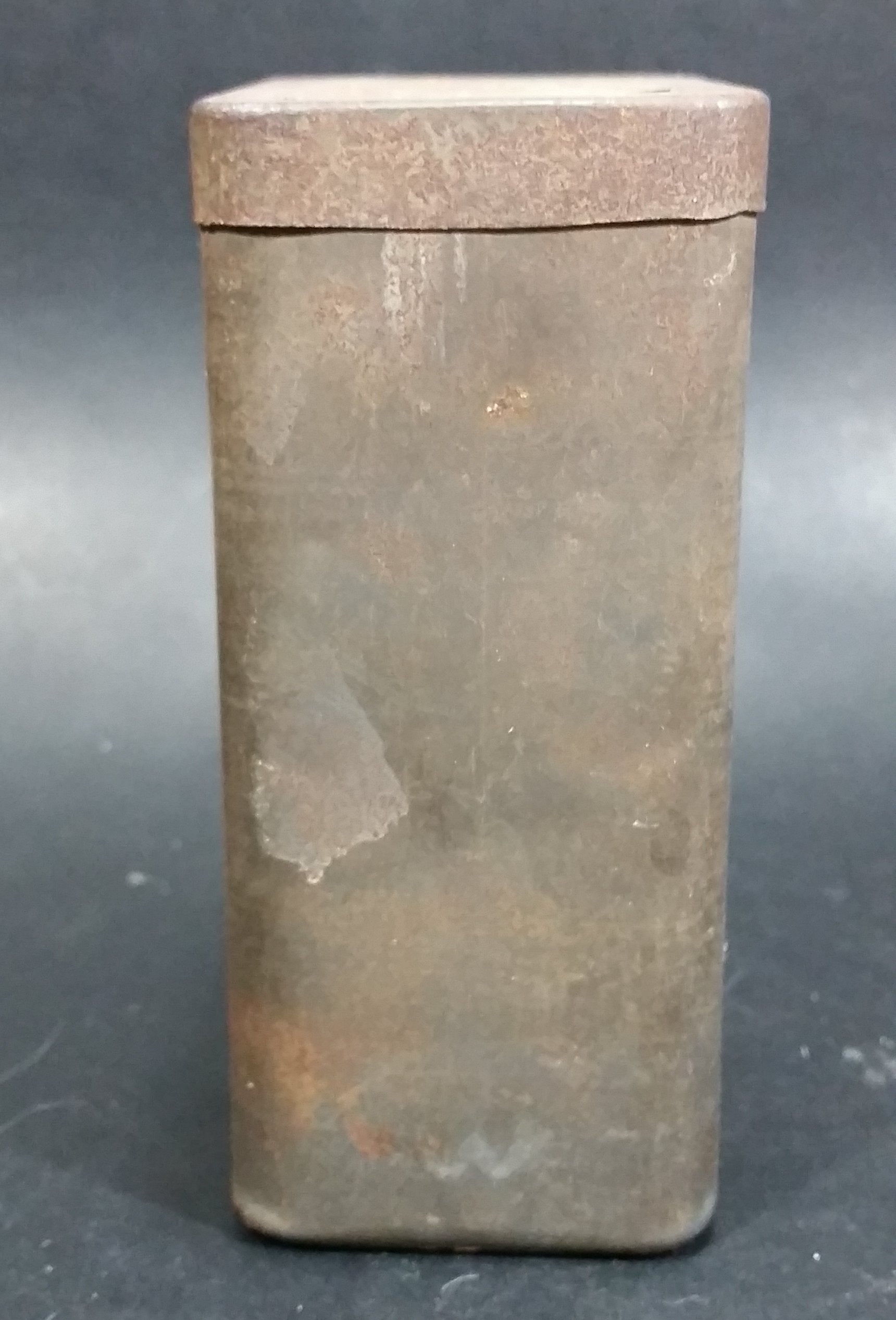 Antique Early Colman's Lidded Dry Mustard Tin No Label on the outside. Label On Top 10