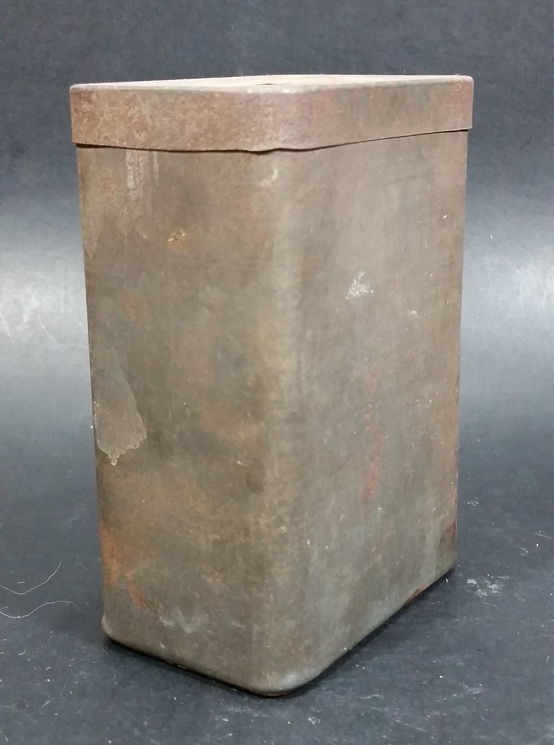 Antique Early Colman's Lidded Dry Mustard Tin No Label on the outside. Label On Top 11