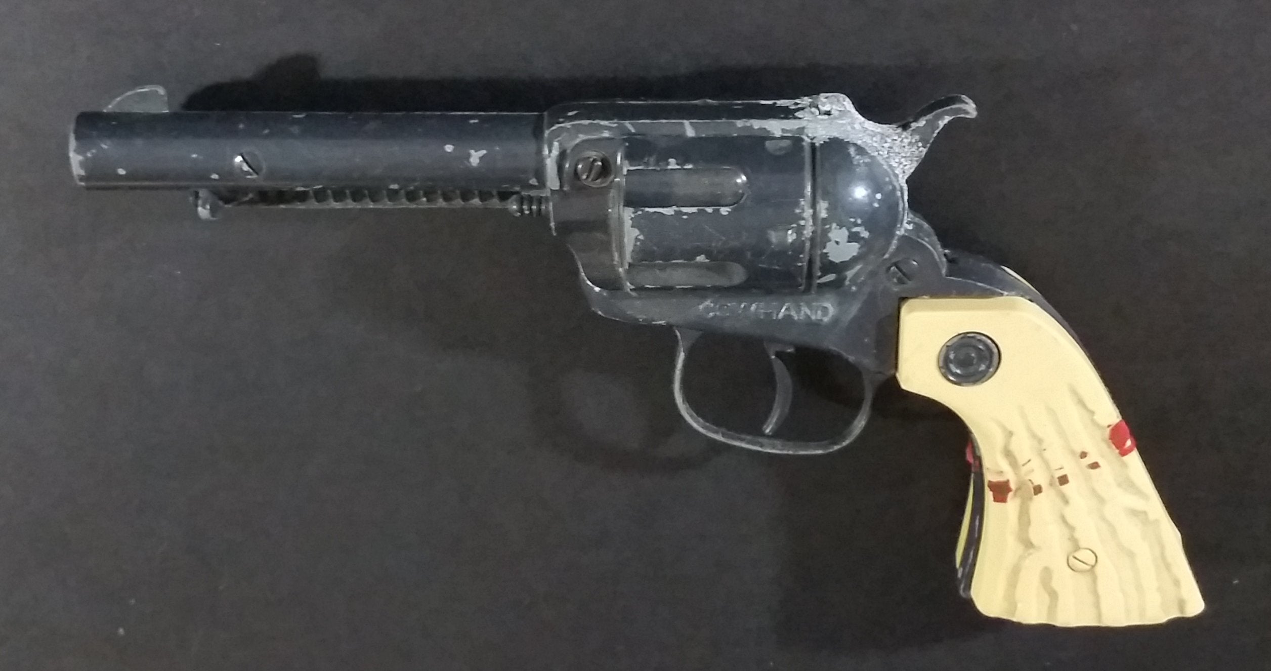 Vintage Nichols Cowhand Black Die Cast and Plastic Toy Cap Gun Made in U.S.A
