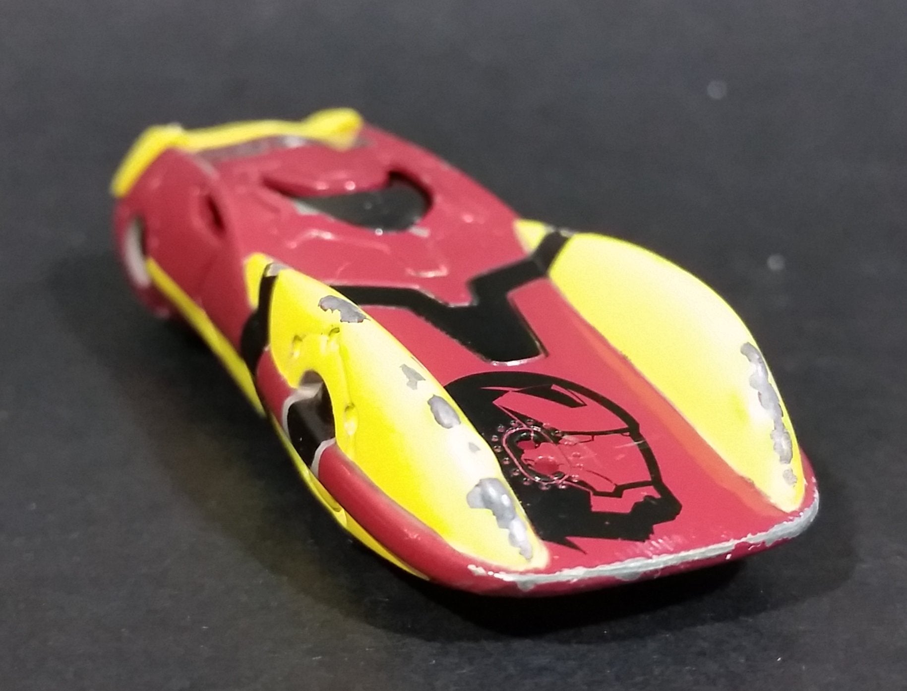 Rare 2008 MGA Marvel Films Iron Man Die Cast Toy Race Car Vehicle 9